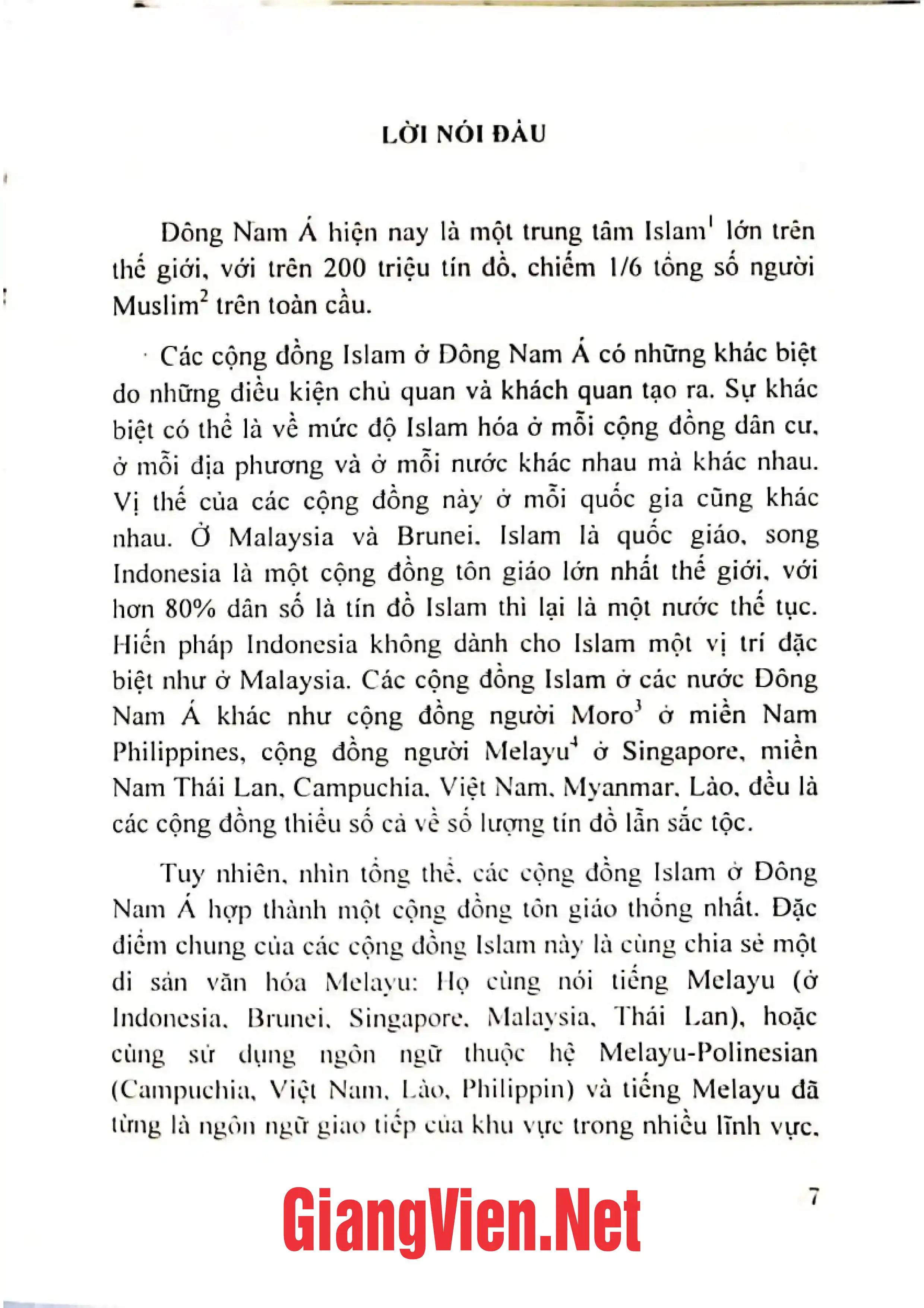 Ảnh minh họa nội dung cuốn sách: Islam ở Malaysia