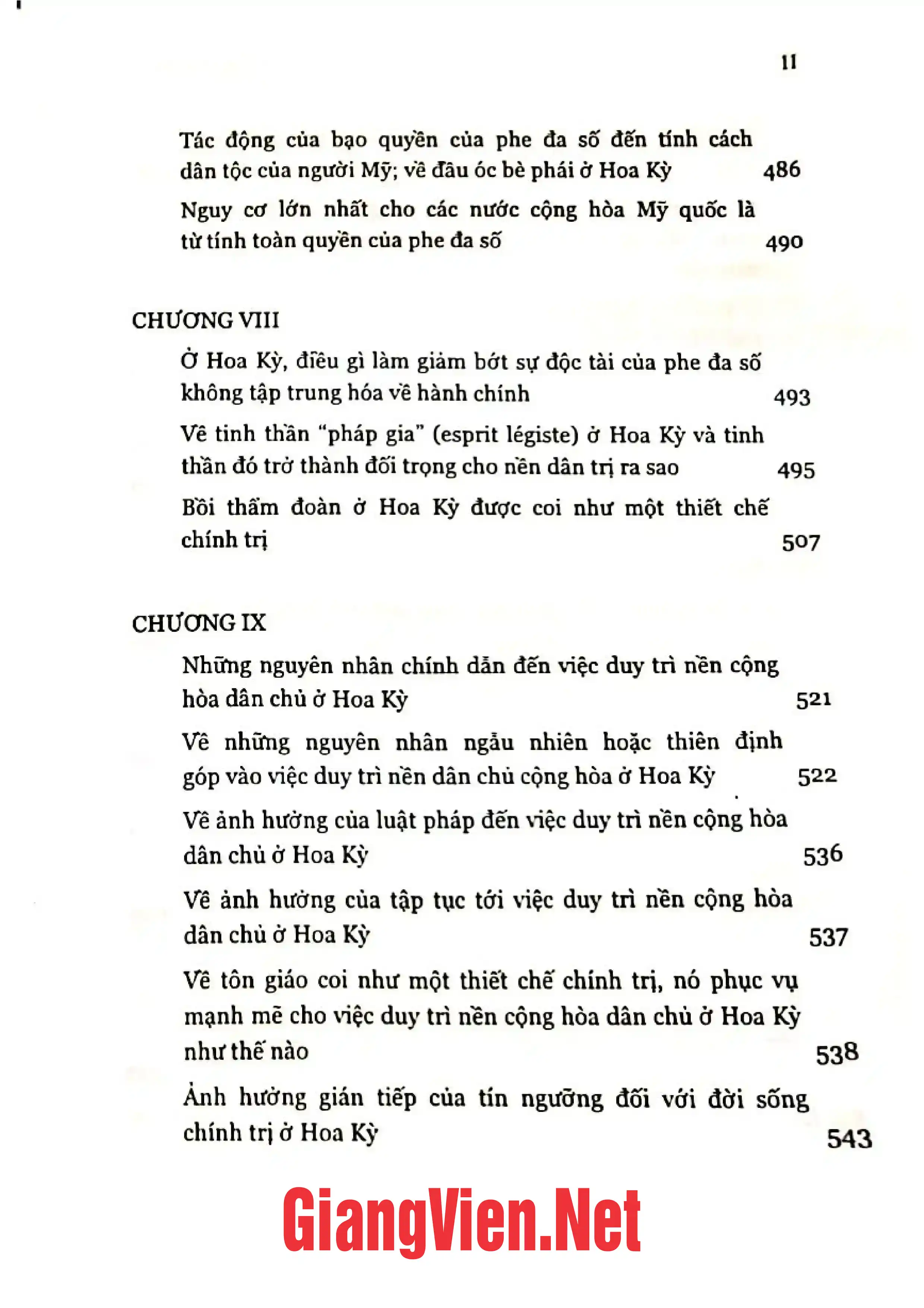 Ảnh minh họa nội dung cuốn sách: Nền dân trị Mỹ, Tập 1