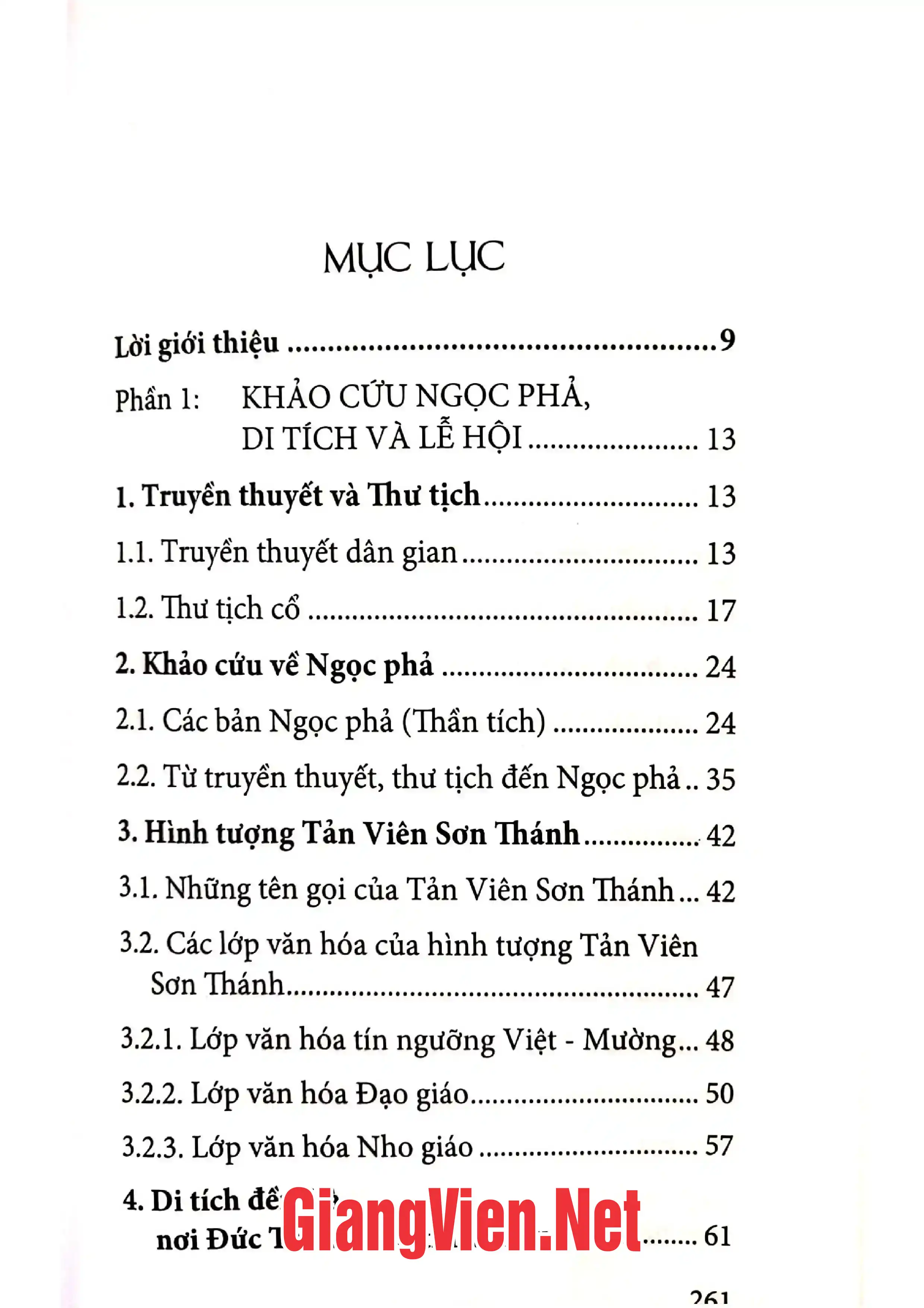 Trang bìa chính thức sách Tản viên Sơn Thánh - Di tích và lễ hội đền Và
