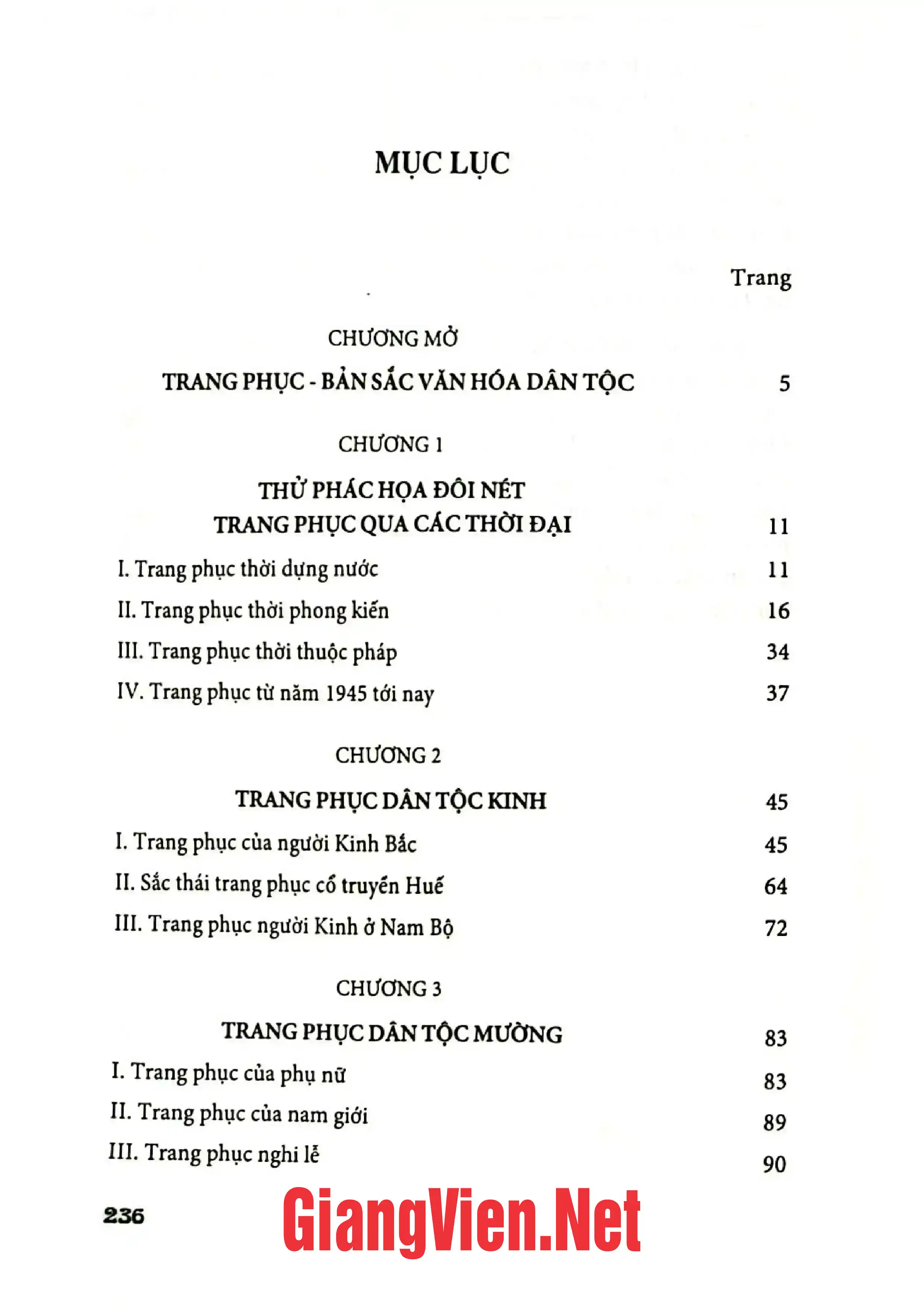 Trang bìa chính thức sách Trang phục truyền thống các dân tộc Việt Nam