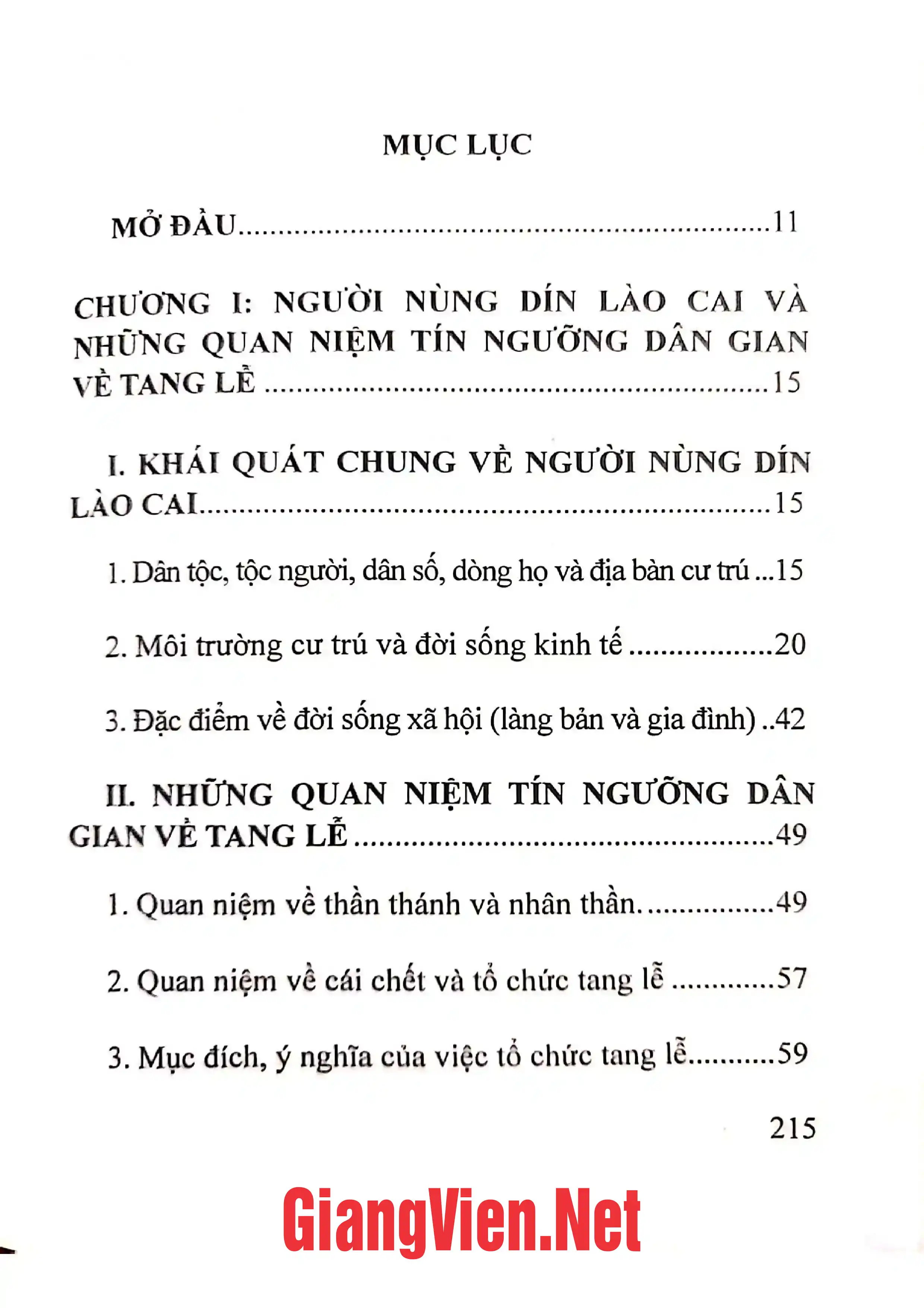 Trang bìa chính thức sách Những nghi thức trong tang lễ cổ truyền Nùng Dín Lào Cai