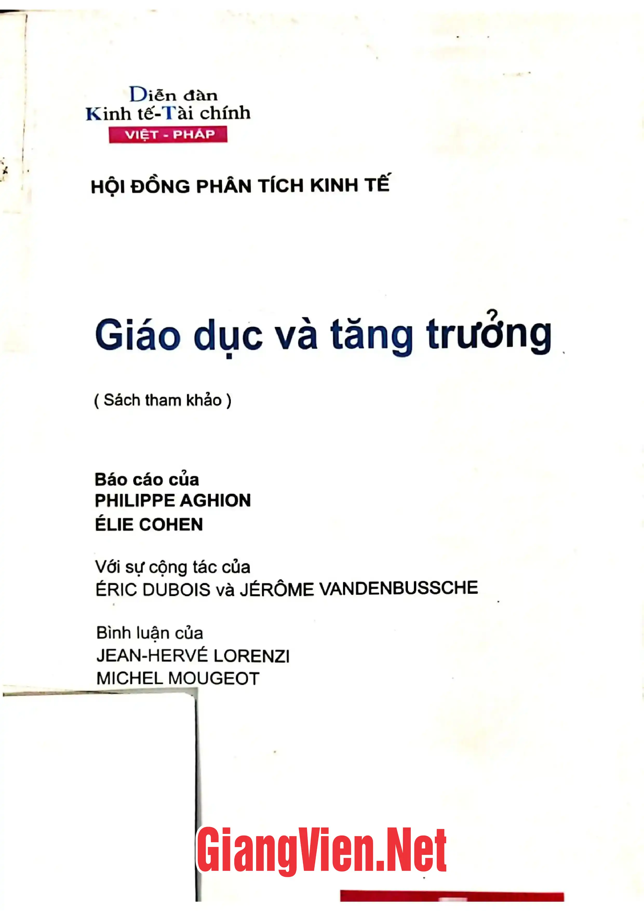 Ảnh bìa của Giáo dục và tăng trưởng