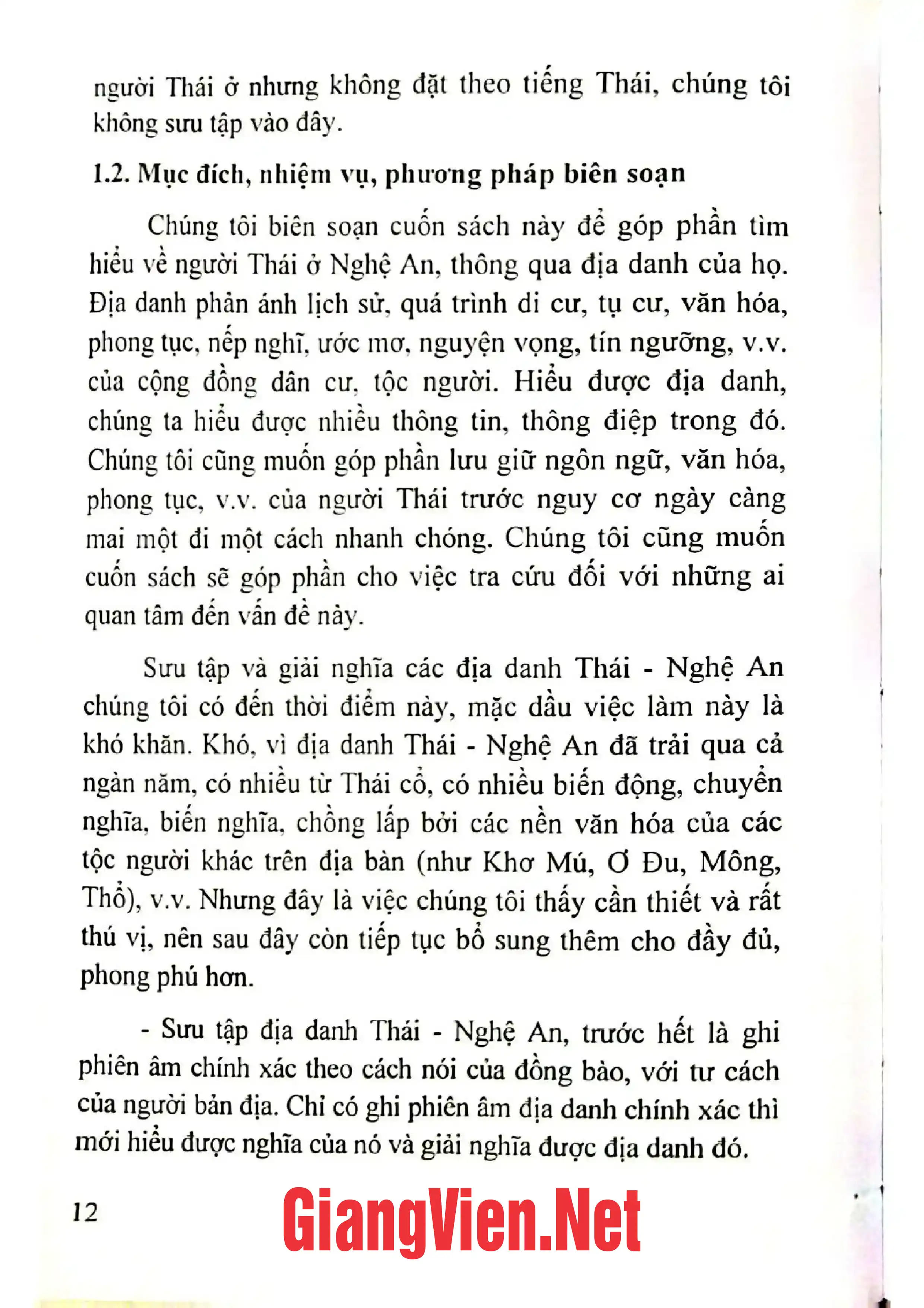 Mục lục chi tiết trang 2 sách Địa danh Thái- Nghệ An