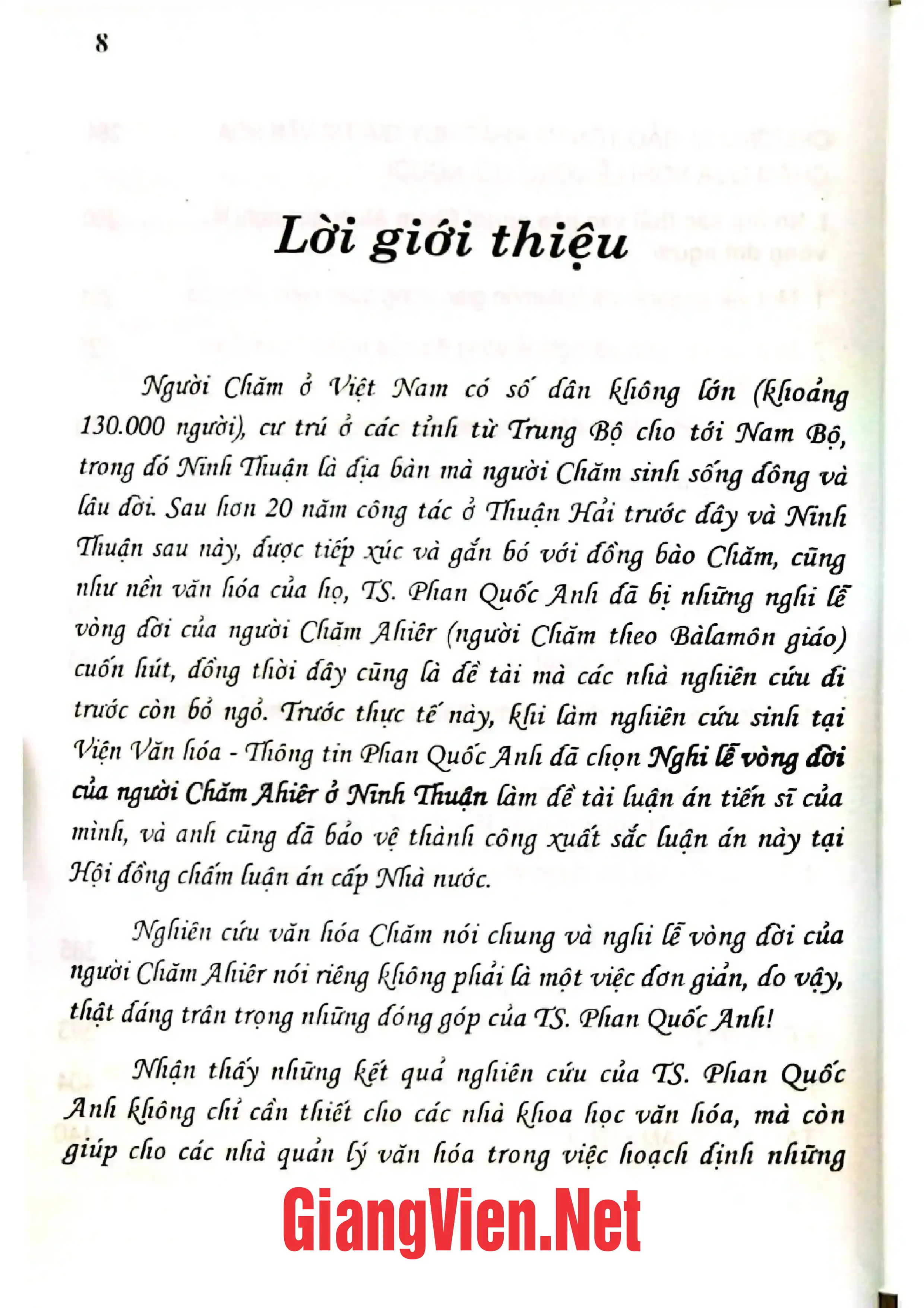 Mục lục chi tiết trang 3 sách Nghi lễ vòng đời của người Chăm Ahiêr ở Ninh Thuận