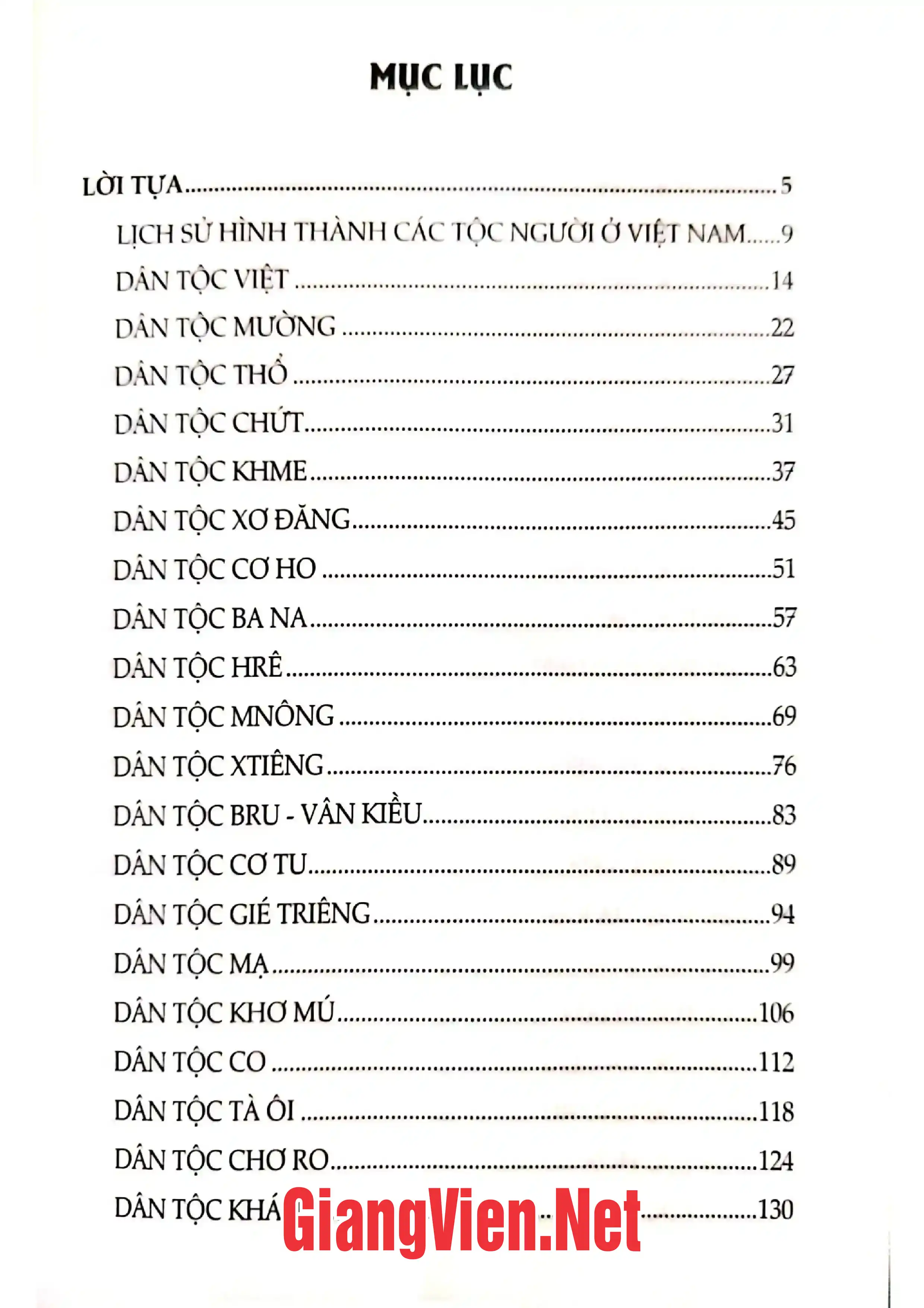 Trang bìa chính thức sách Đời sống văn hóa các dân tộc Việt Nam