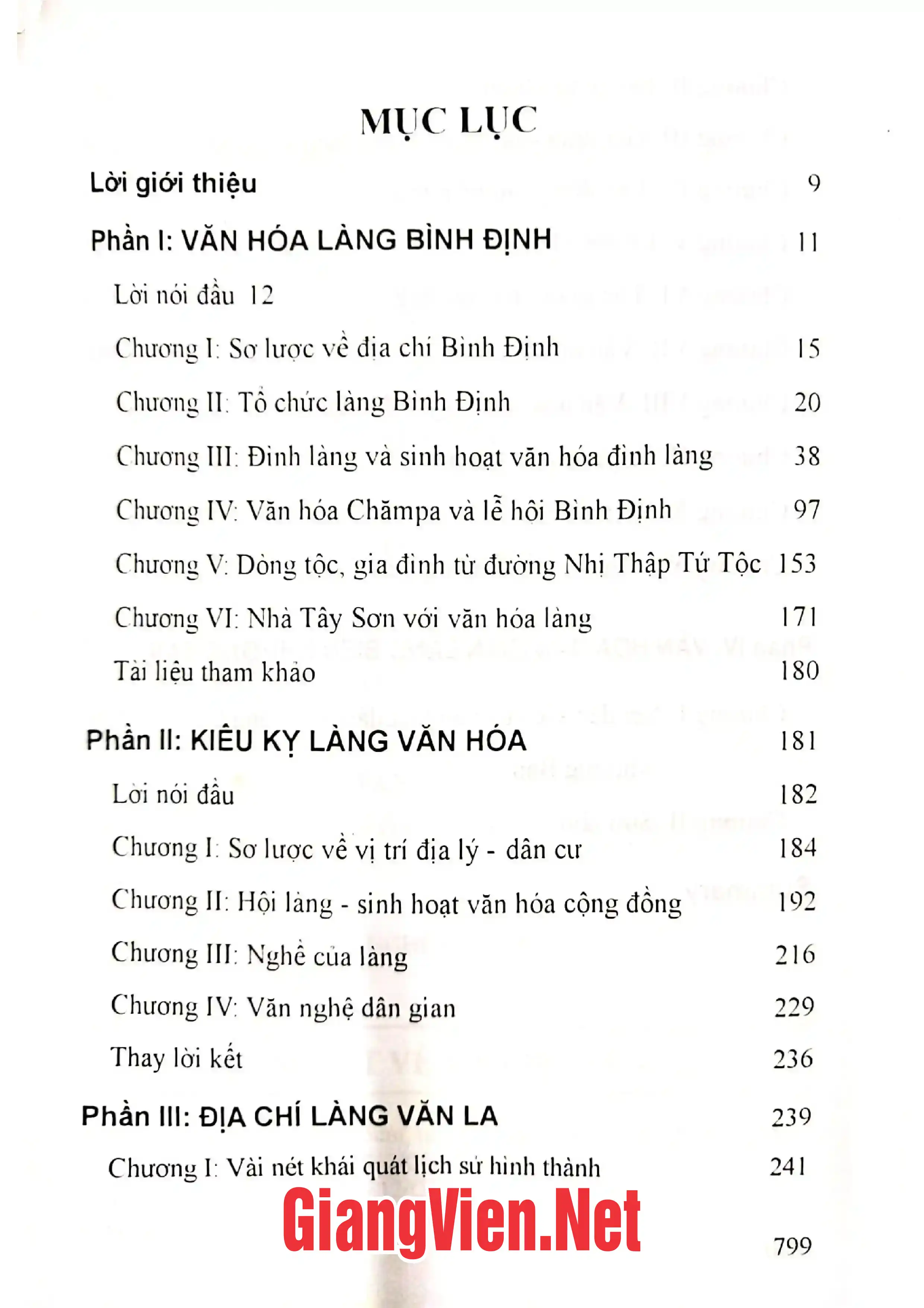 Trang bìa chính thức sách Vài nét về văn hóa làng