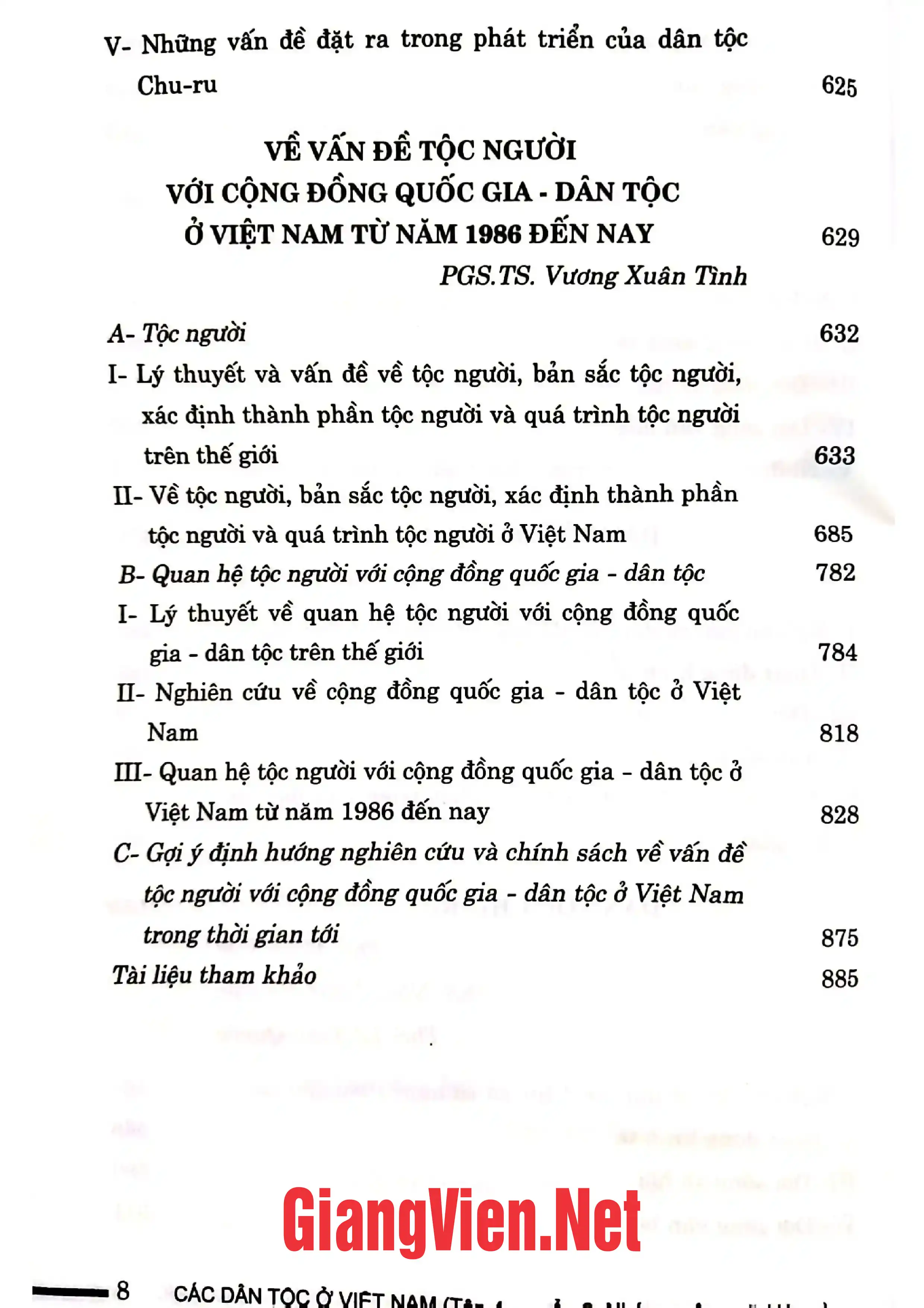 Mục lục chi tiết trang 3 sách Các dân tộc ở Việt Nam Tập 4 Quyển 2: Nhóm ngôn ngữ Hán và Mã Lai - Đa Đảo