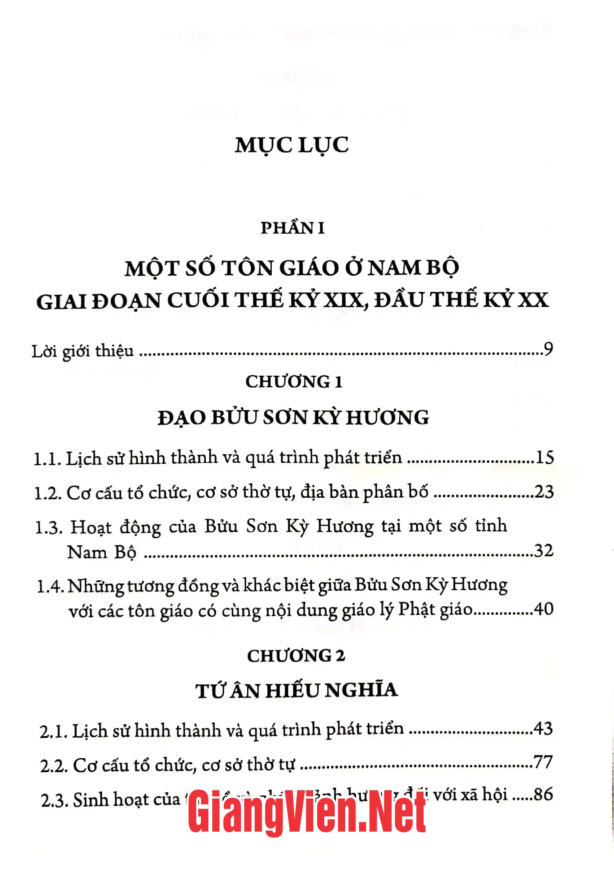 Trang bìa chính thức sách Một số tôn giáo ở Nam Bộ tri thức cơ bản