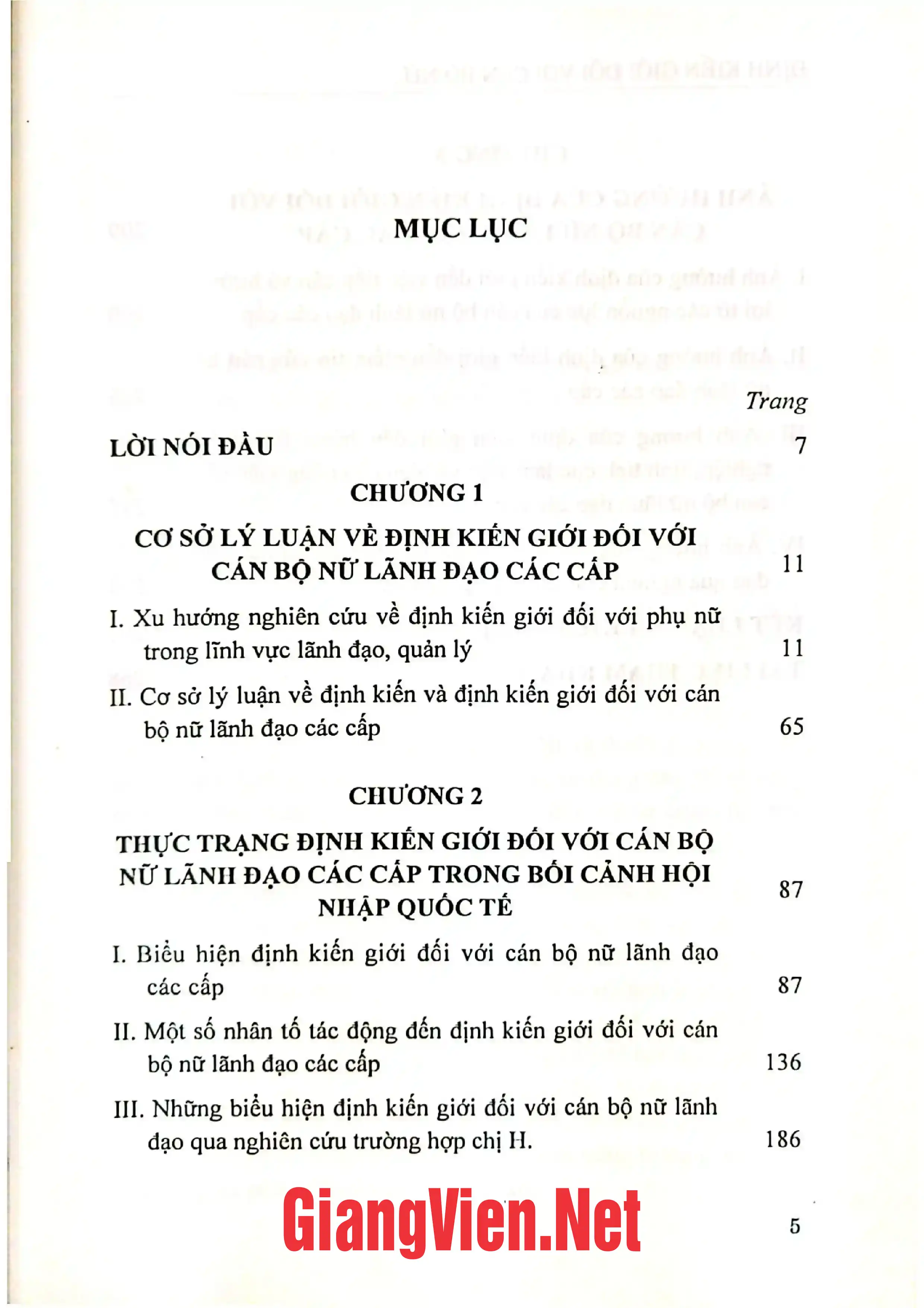 Ảnh minh họa nội dung cuốn sách: Định kiến giới đối với cán bộ nữ lãnh đạo các cấp trong bối cảnh hội nhập quốc tế