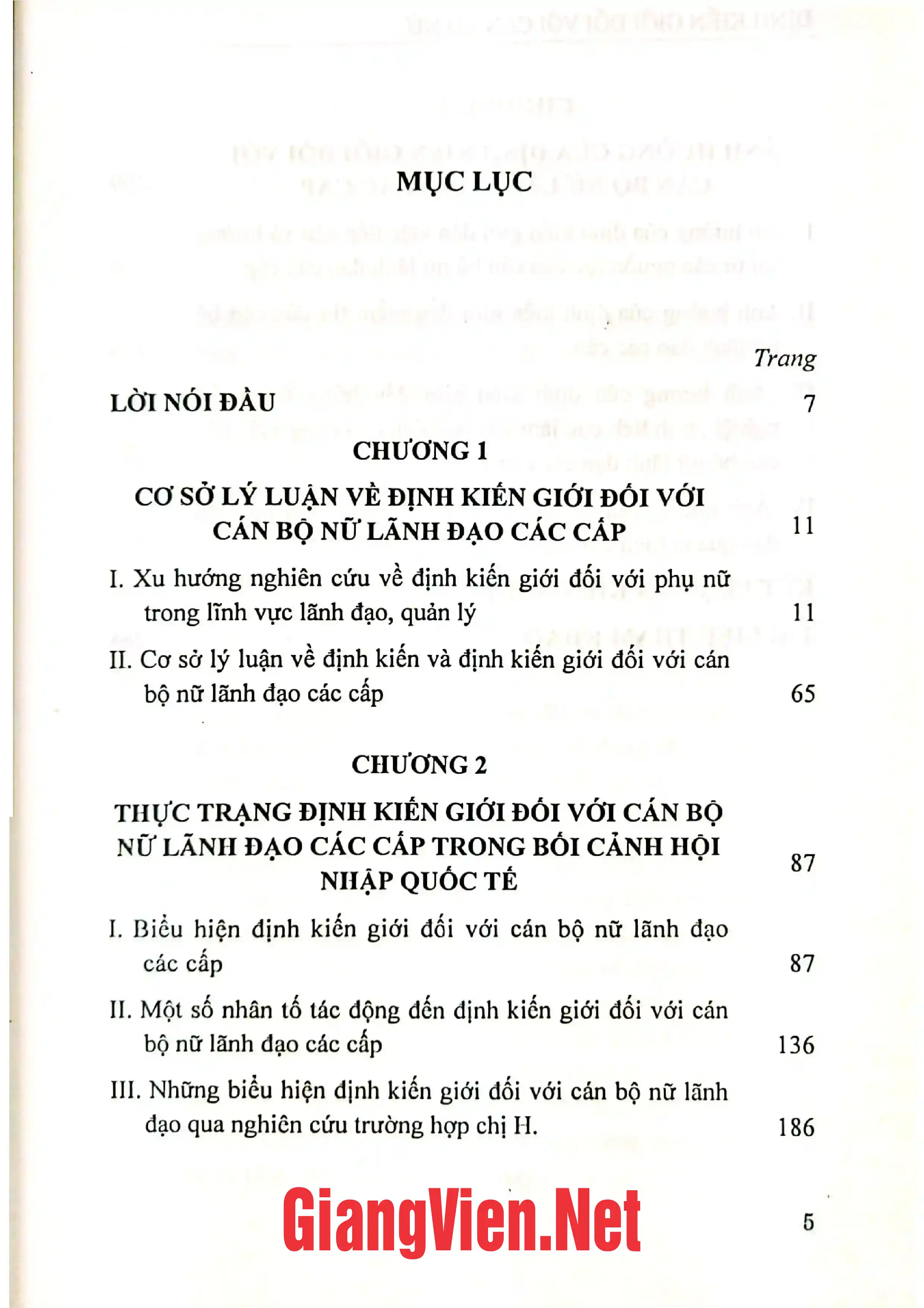 Ảnh minh họa nội dung cuốn sách: Định kiến giới đối với cán bộ nữ lãnh đạo các cấp trong bối cảnh hội nhập quốc tế