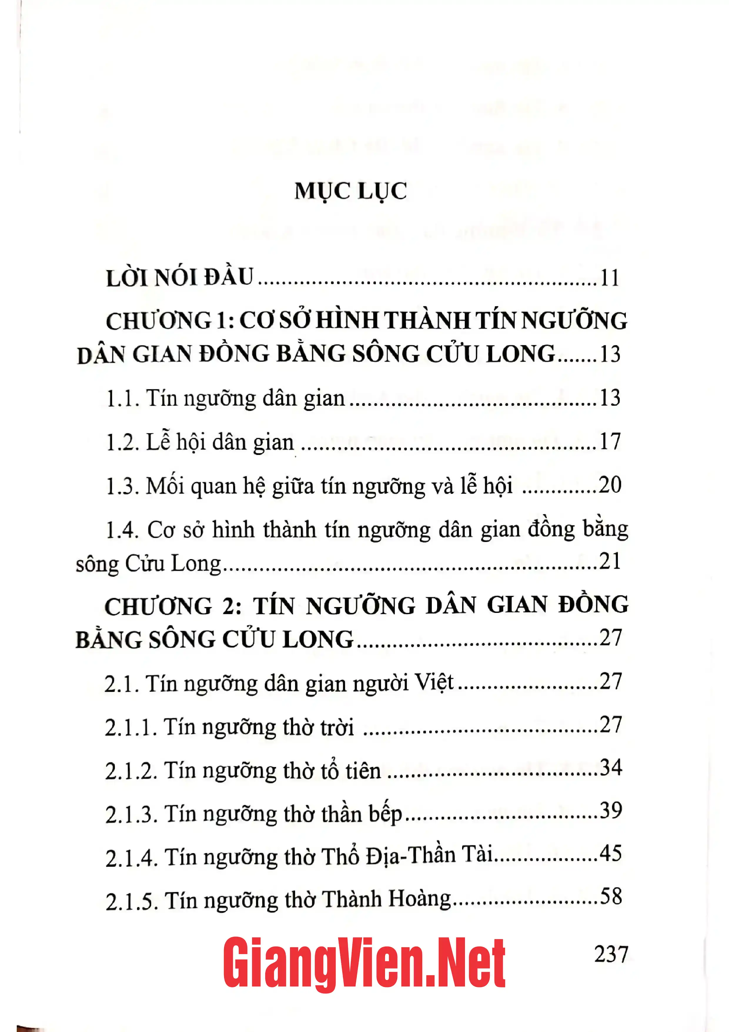Trang bìa chính thức sách Tín ngưỡng dân gian đồng bằng sông Cửu Long
