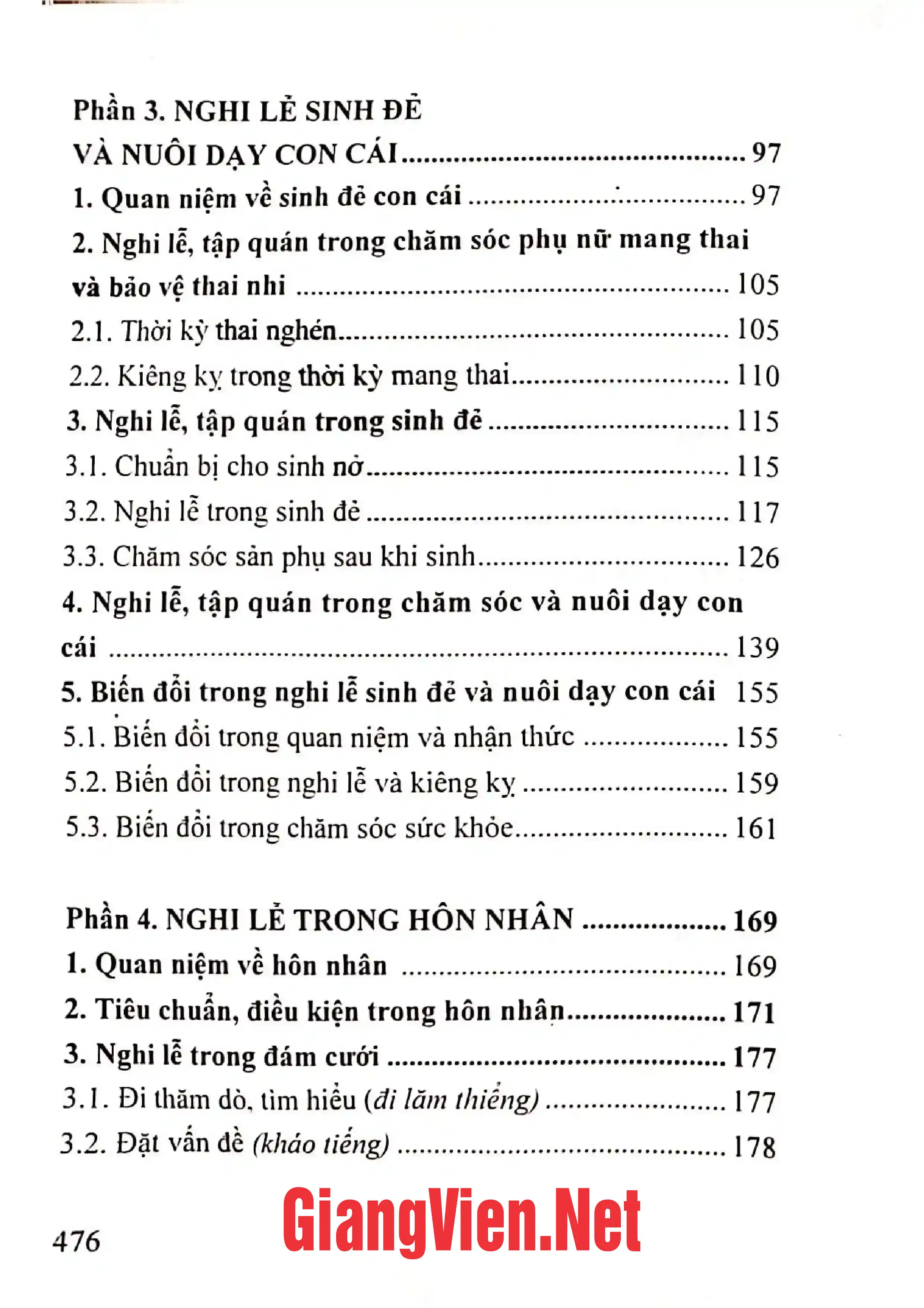 Mục lục chi tiết trang 1 sách Văn hóa tinh thần của người Mường
