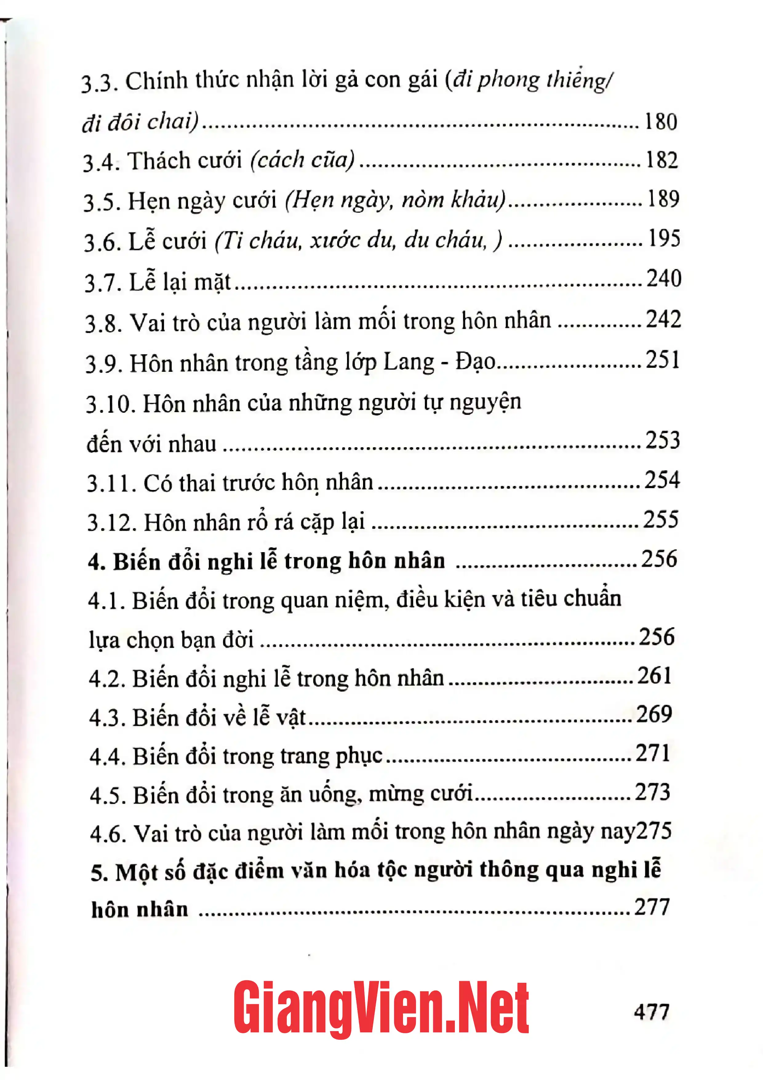 Mục lục chi tiết trang 2 sách Văn hóa tinh thần của người Mường