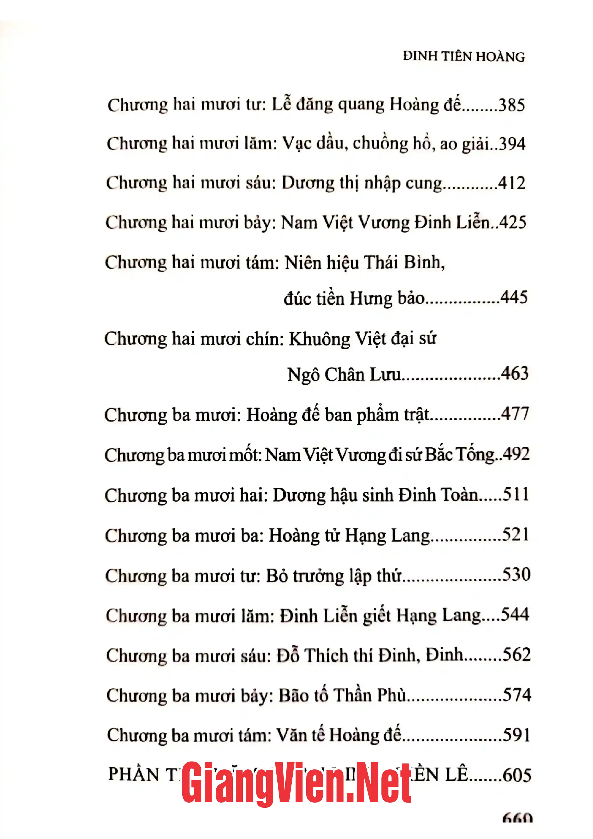 Mục lục chi tiết trang 2 sách Đồ án trang trí mỹ thuật ở hai đền Vua Đinh - Vua Lê Hoa Lư - Ninh Bình