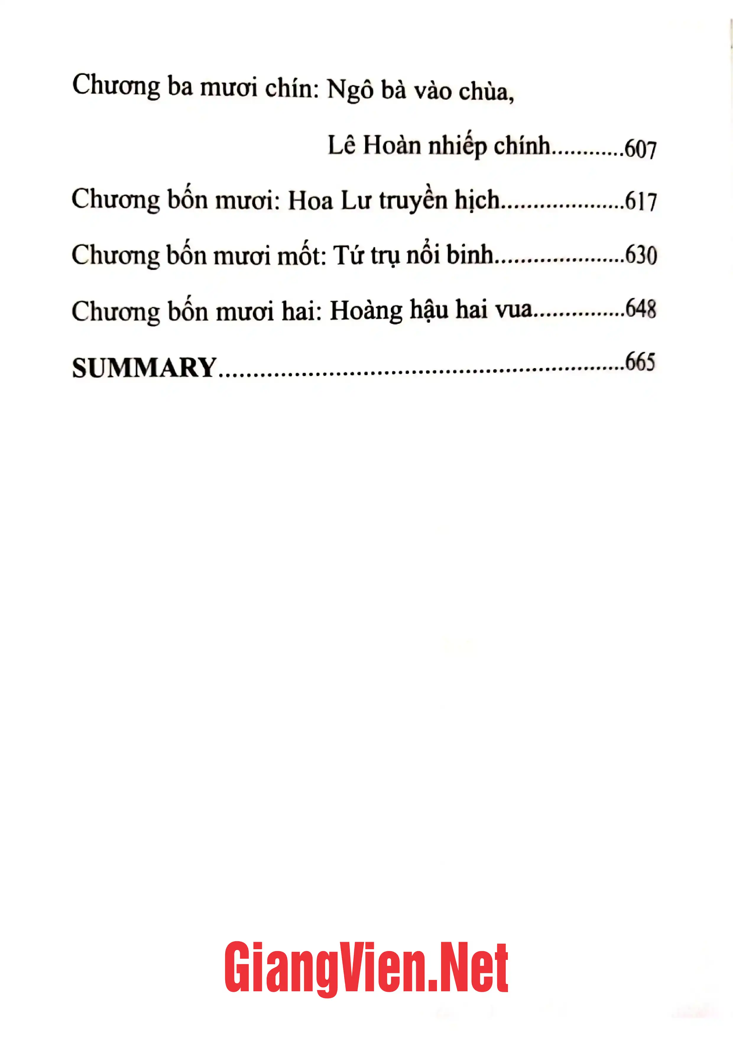 Mục lục chi tiết trang 3 sách Đồ án trang trí mỹ thuật ở hai đền Vua Đinh - Vua Lê Hoa Lư - Ninh Bình