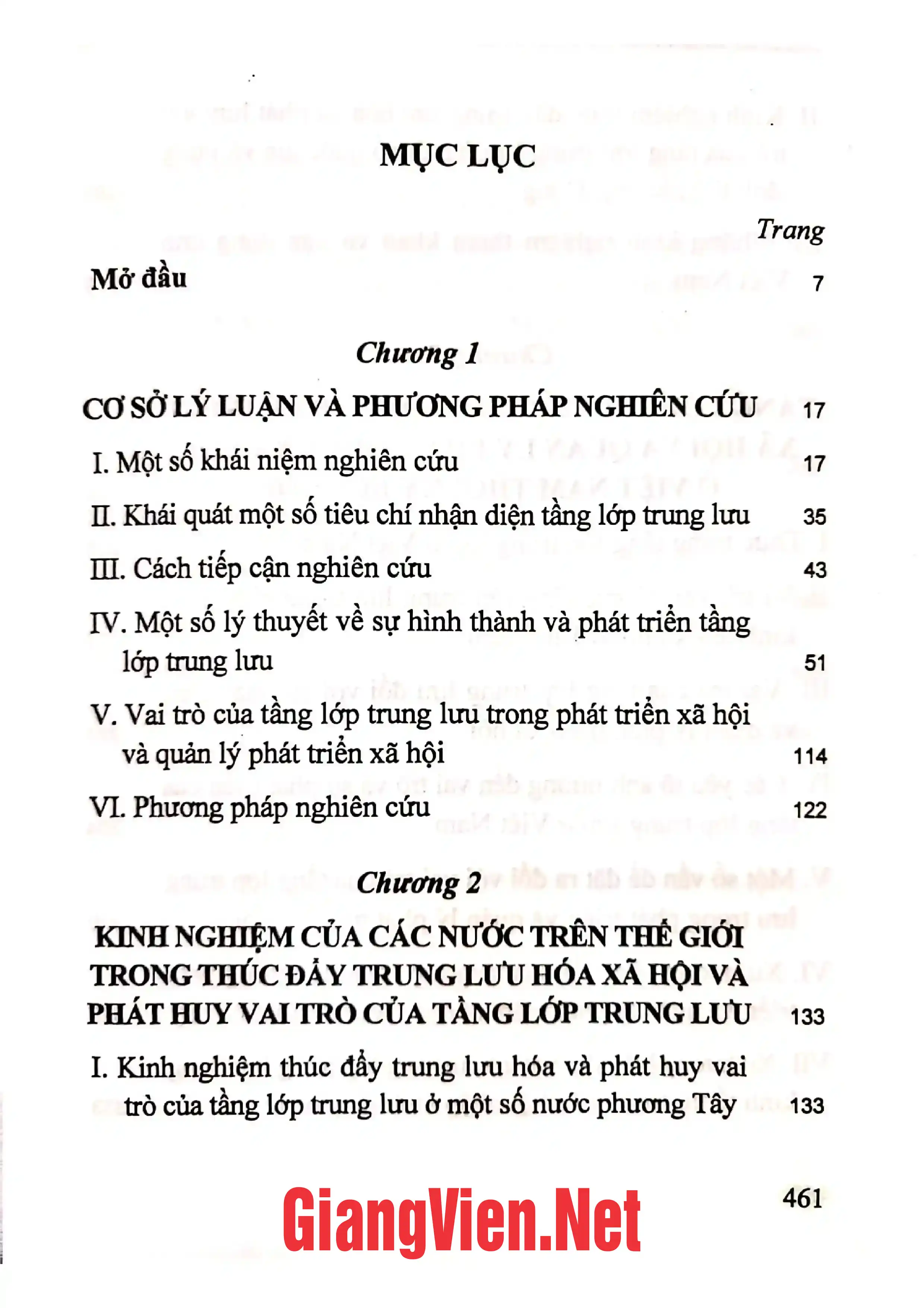 Trang bìa chính thức sách Tầng lớp trung lưu trong phát triển xã hội và quản lý phát triển xã hội ở Việt Nam