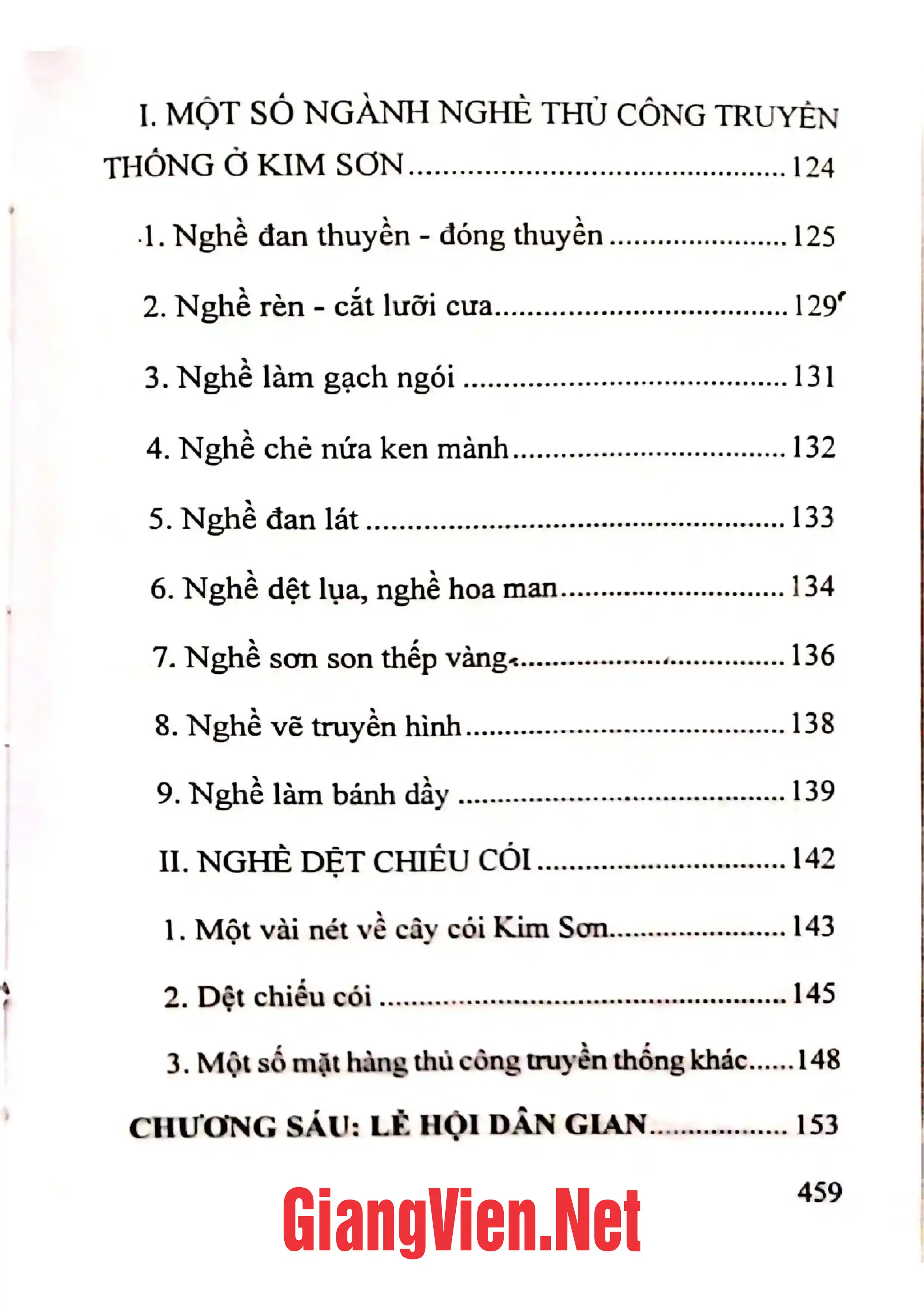 Mục lục chi tiết trang 2 sách Văn hóa dân gian huyện Kim Sơn