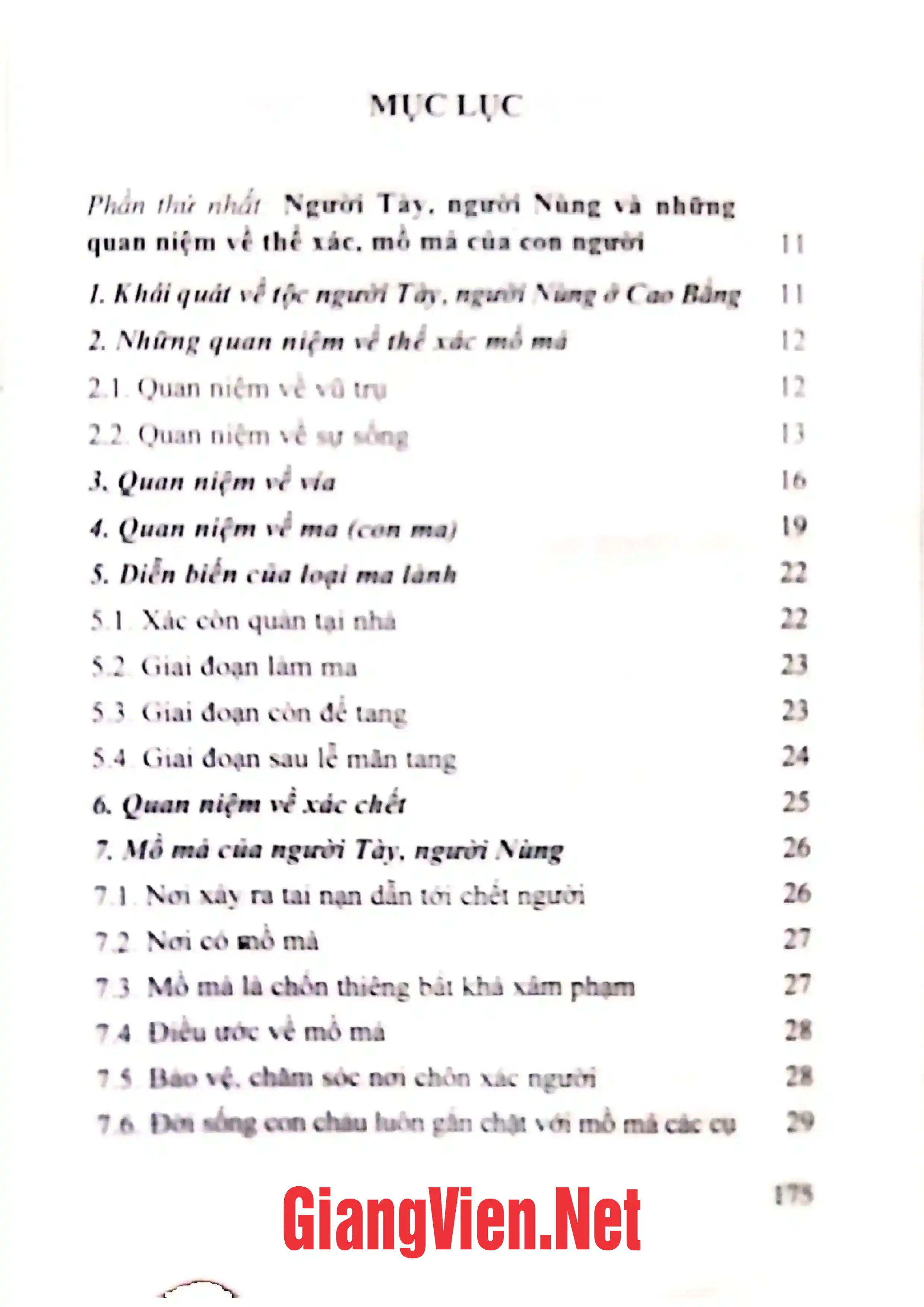 Trang bìa chính thức sách Tục để mả của người Tày, Nùng Cao Bằng