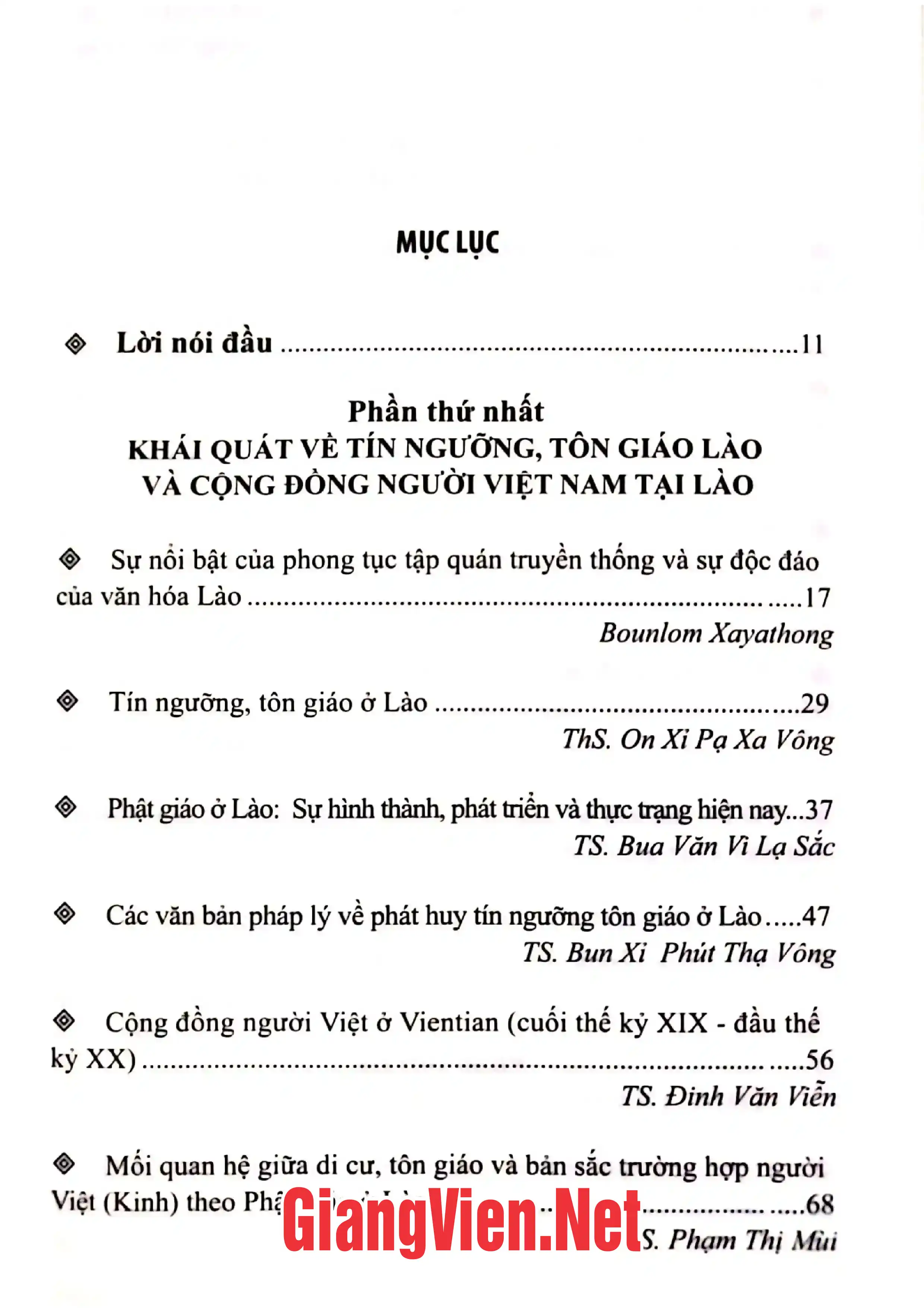 Trang bìa chính thức sách Phật giáo Việt Nam tại Lào