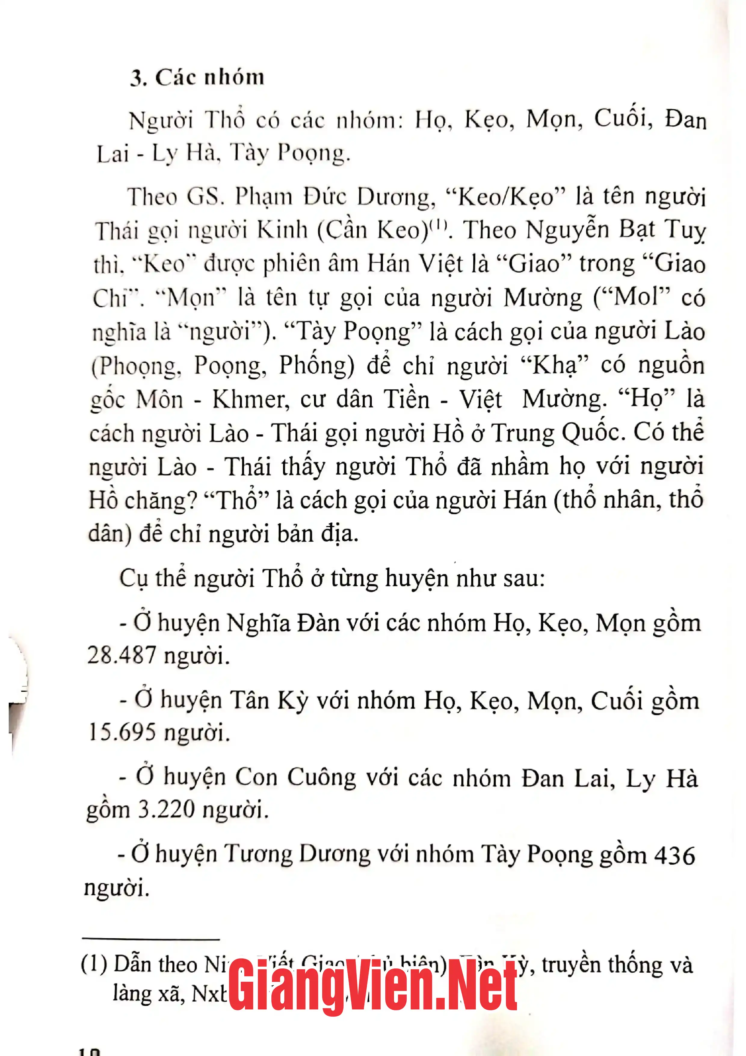 Mục lục chi tiết trang 3 sách Văn hóa dân gian dân tộc Thổ