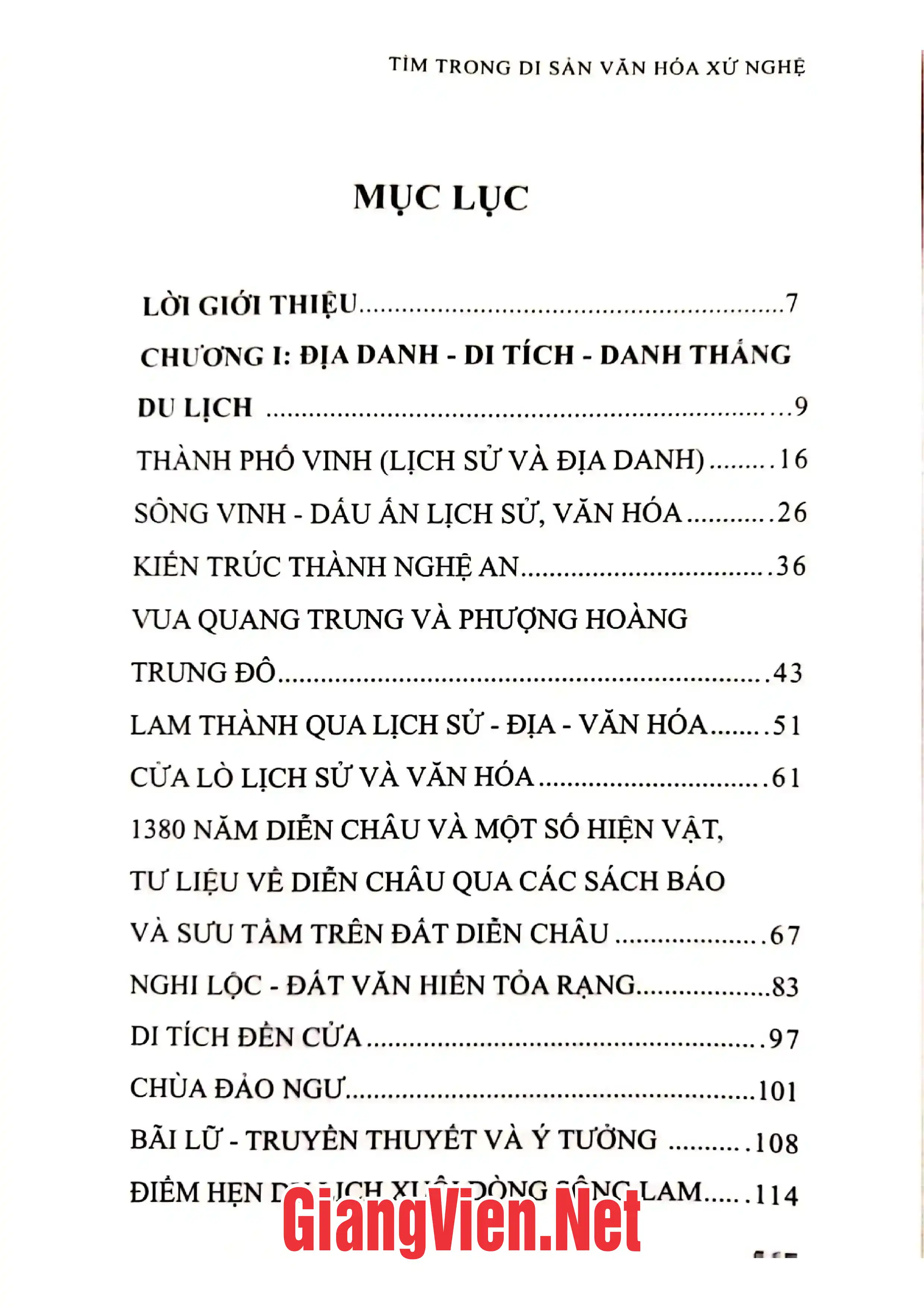 Ảnh minh họa nội dung cuốn sách: Tìm trong di sản văn hóa xứ nghệ