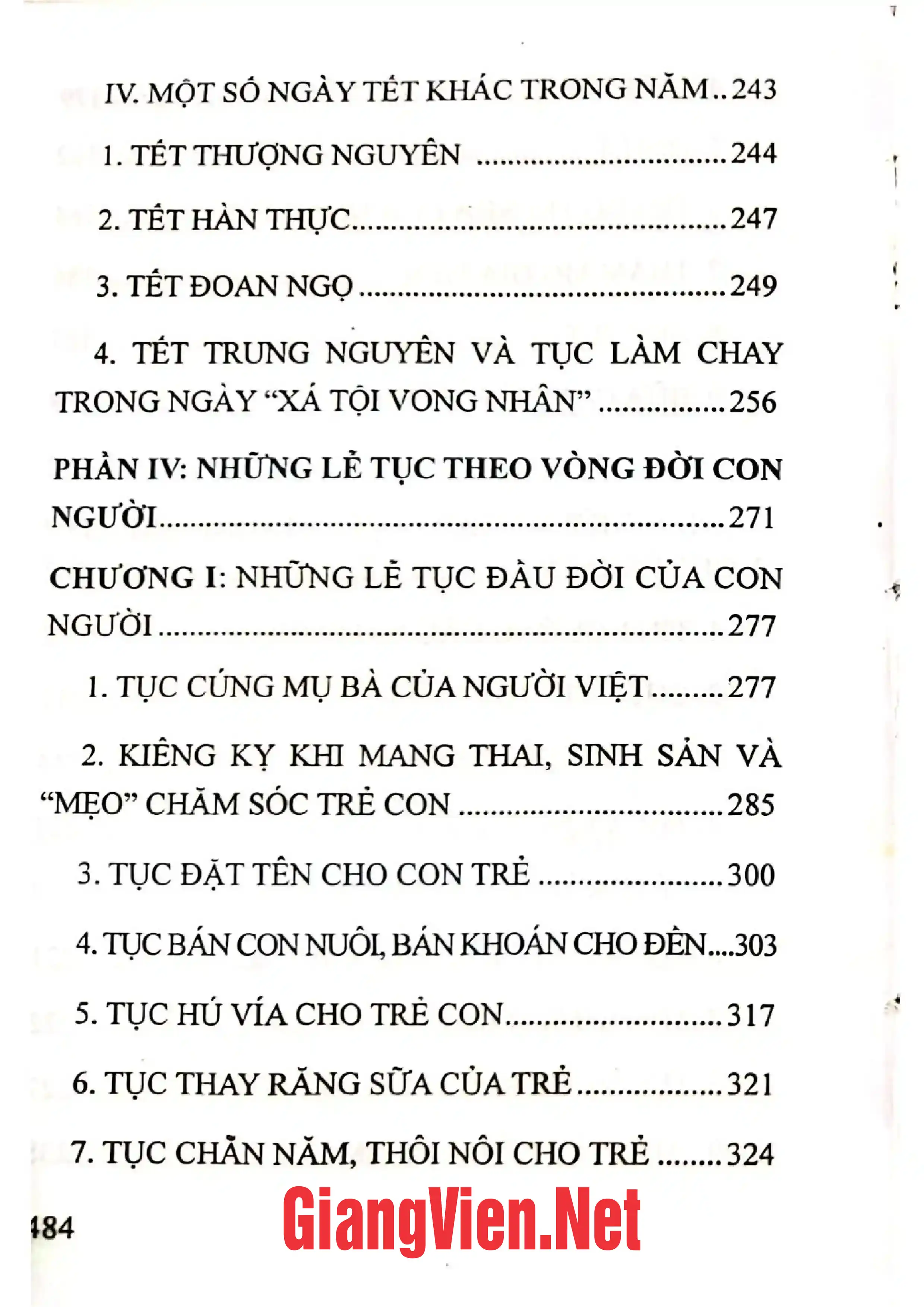 Mục lục chi tiết trang 3 sách Phong tục xứ Nghệ Quyển 1