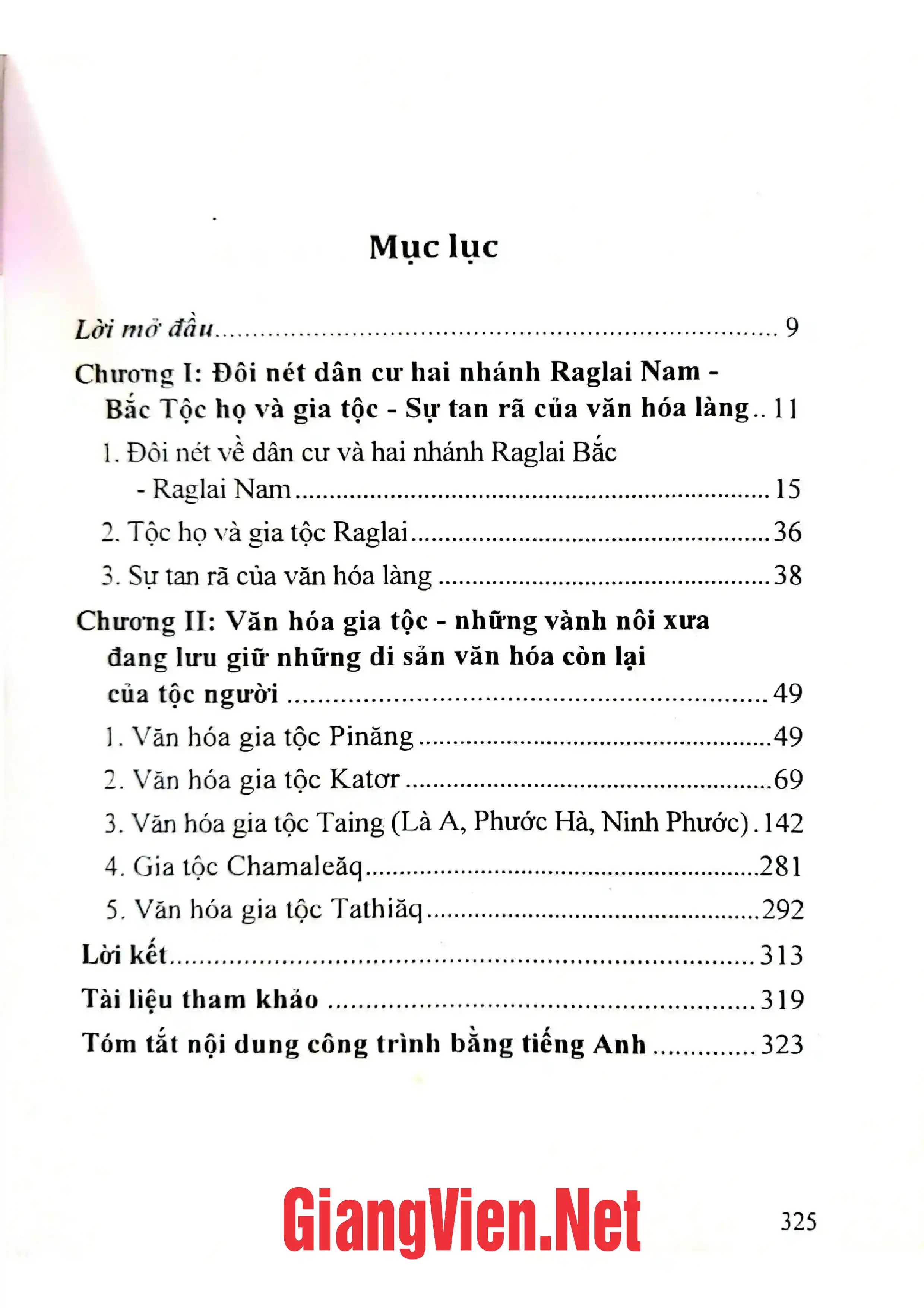 Trang bìa chính thức sách Văn hóa gia tộc Raglai góc nhìn từ nghệ nhân