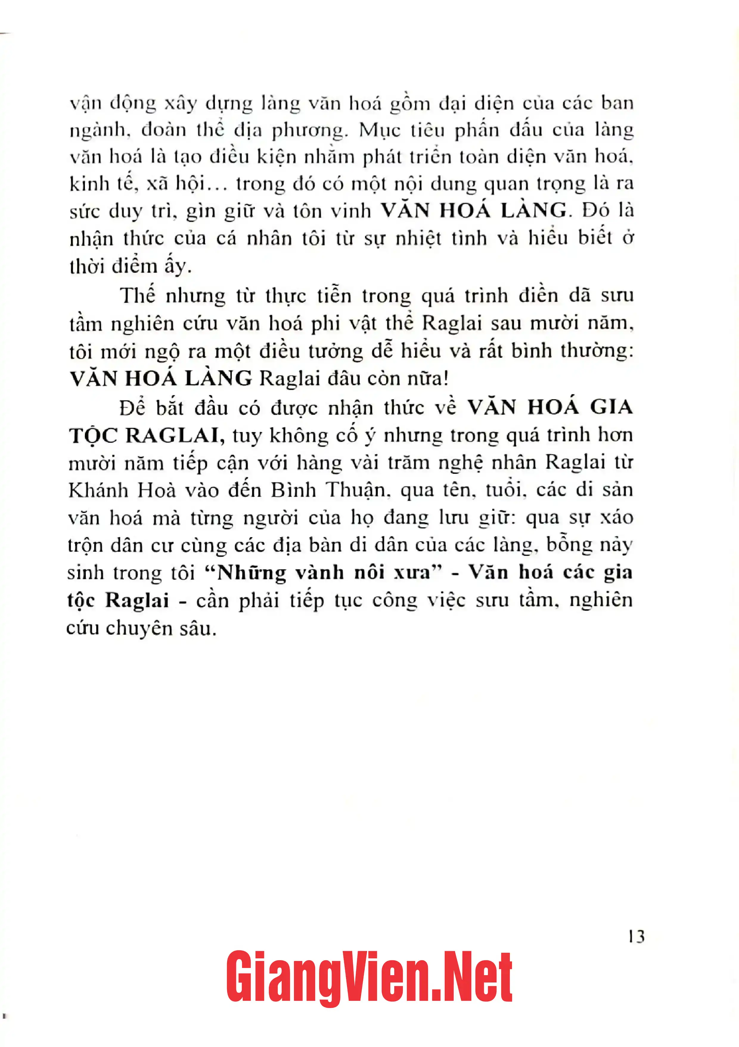 Mục lục chi tiết trang 3 sách Văn hóa gia tộc Raglai góc nhìn từ nghệ nhân