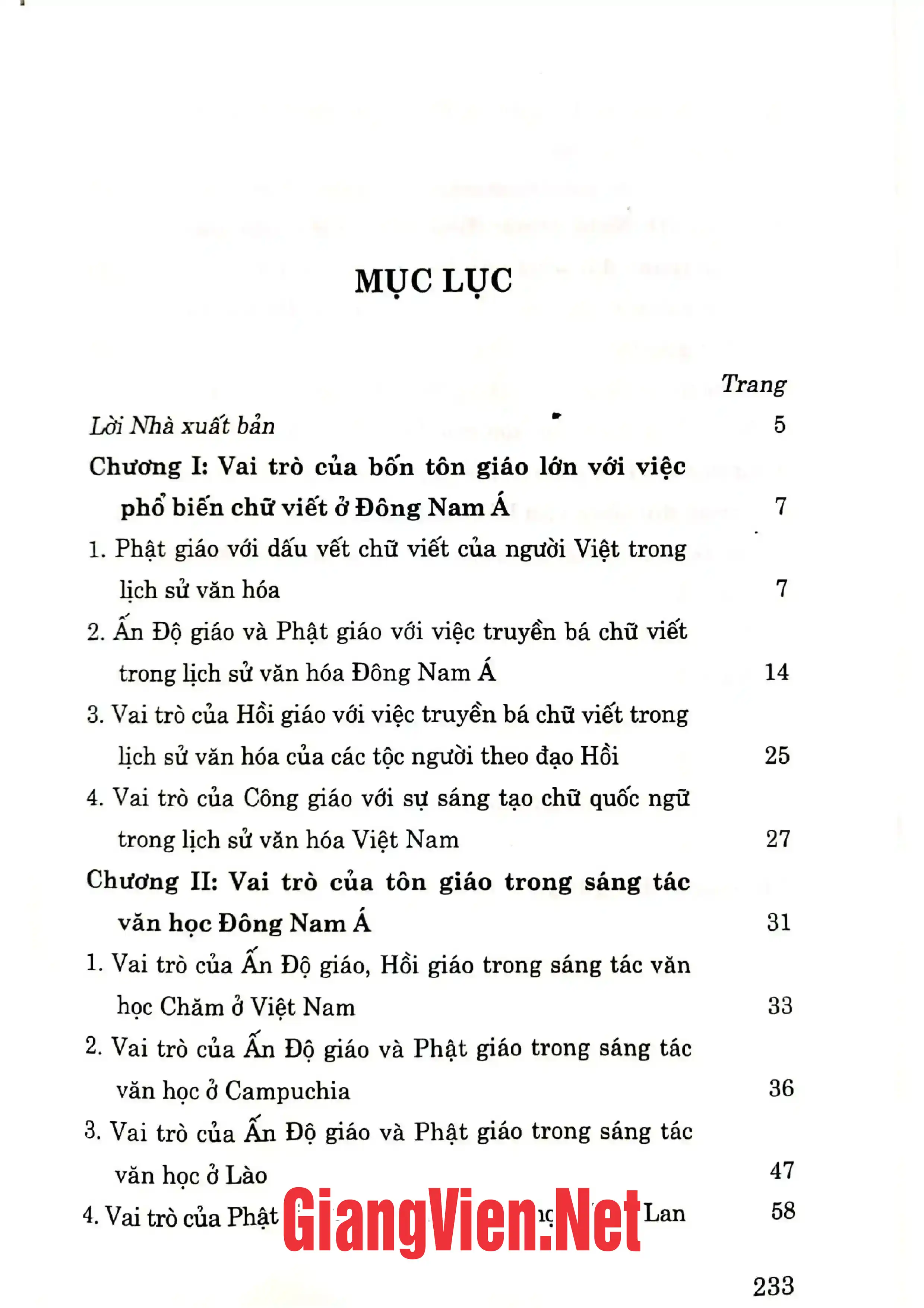 Ảnh minh họa nội dung cuốn sách: Tôn giáo và văn hóa Đông Nam á
