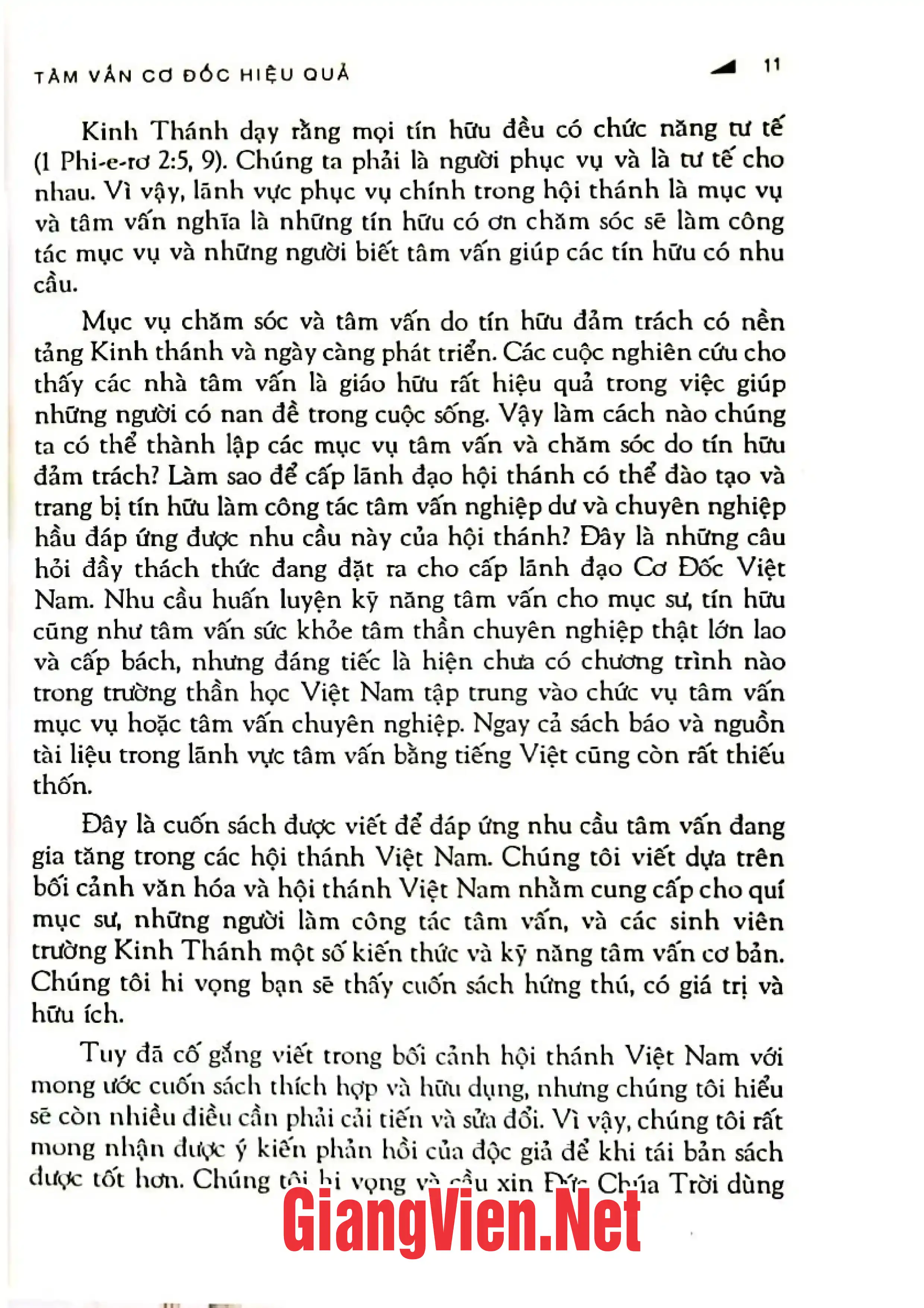 Nội dung mục lục và hình ảnh sách Tâm vấn Cơ Đốc hiệu quả - Trang 6