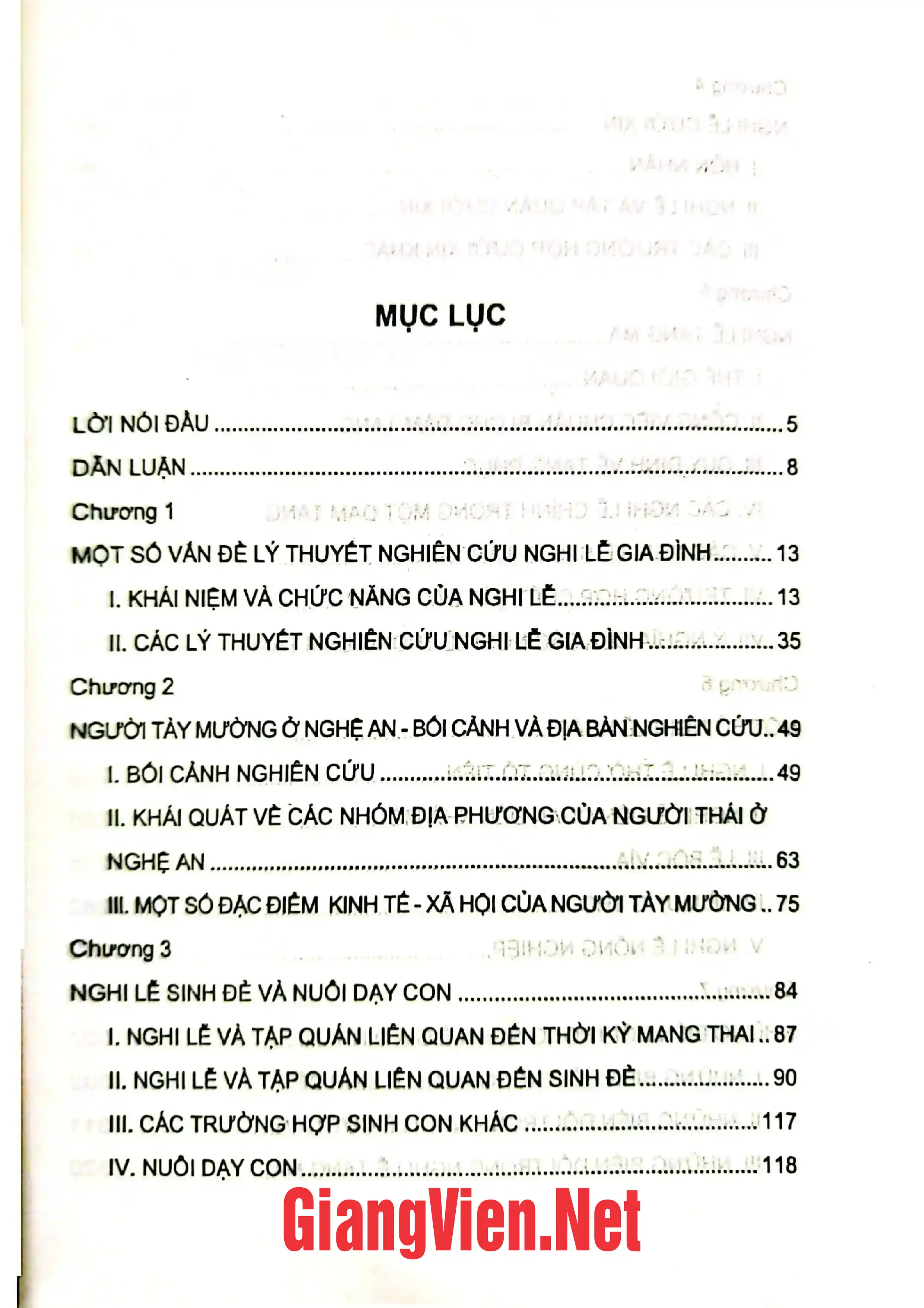 Trang bìa chính thức sách Nghi lễ gia đình của người Tày Mường ở Nghệ An