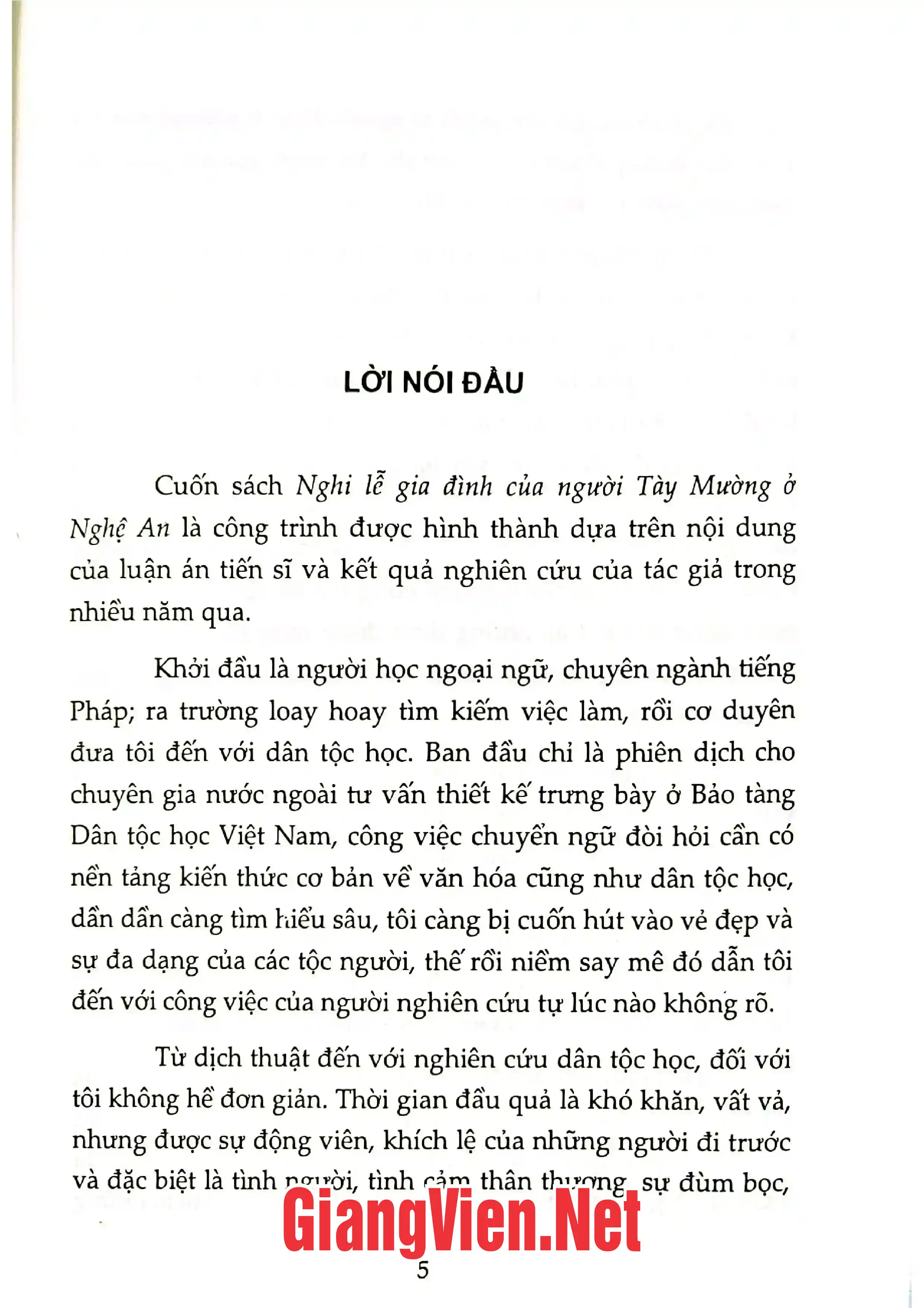 Mục lục chi tiết trang 3 sách Nghi lễ gia đình của người Tày Mường ở Nghệ An
