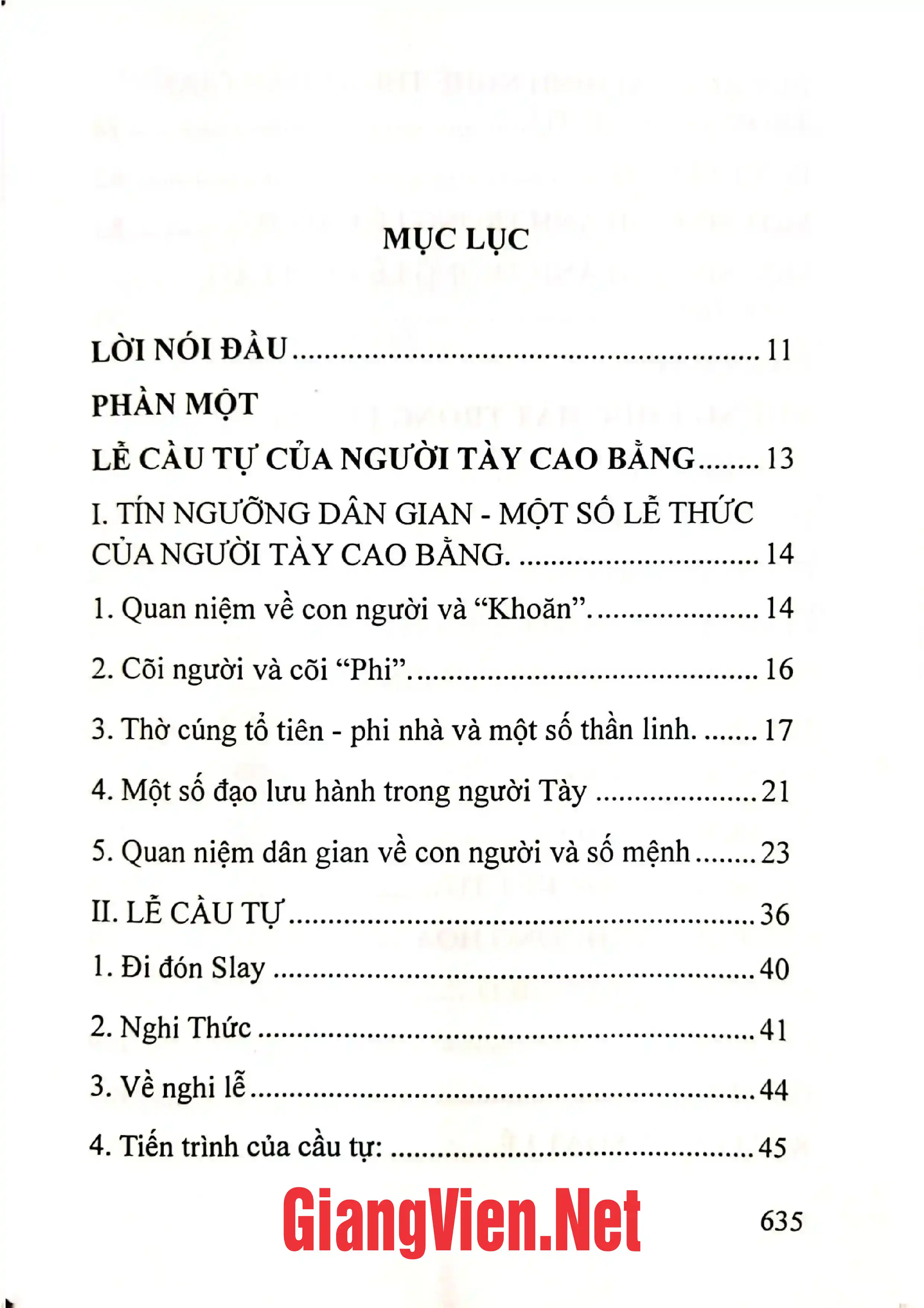 Trang bìa chính thức sách Lễ cầu tự của người Tày Cao Bằng
