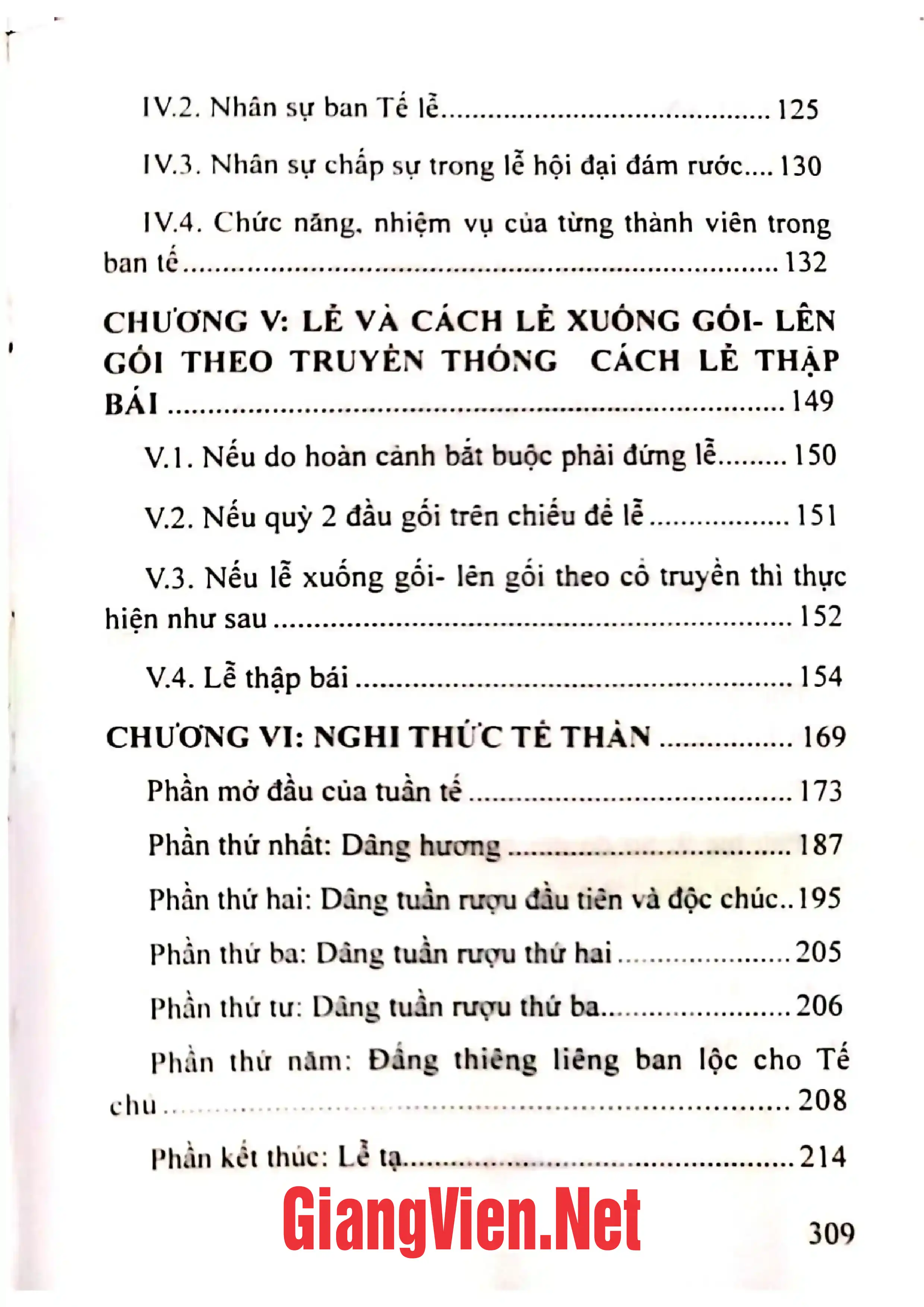 Mục lục chi tiết trang 2 sách Tìm hiểu nghi thức tế - lễ trong các lễ hội dân gian ở vùng Hà Tây - Hà Nội