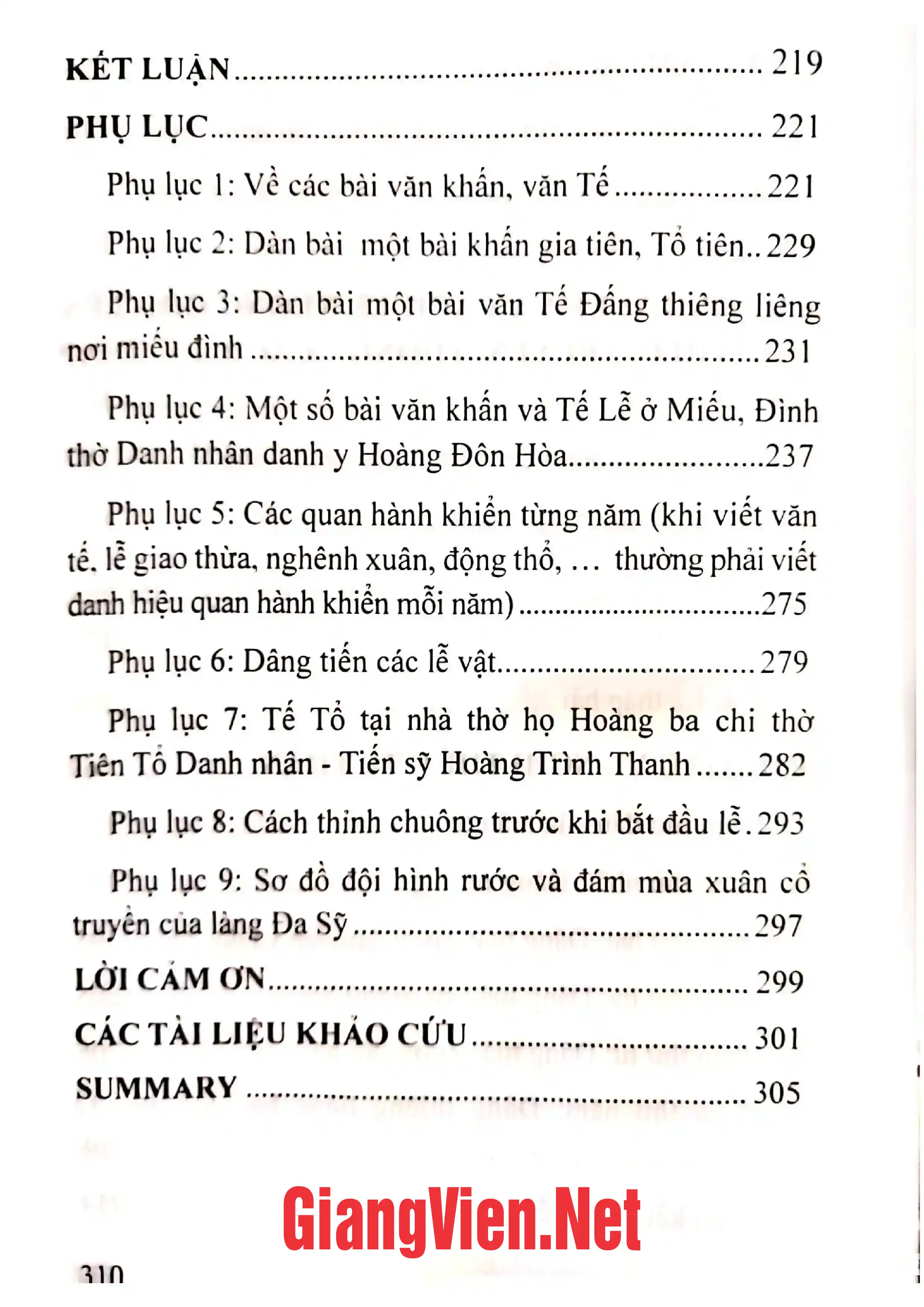Mục lục chi tiết trang 3 sách Tìm hiểu nghi thức tế - lễ trong các lễ hội dân gian ở vùng Hà Tây - Hà Nội