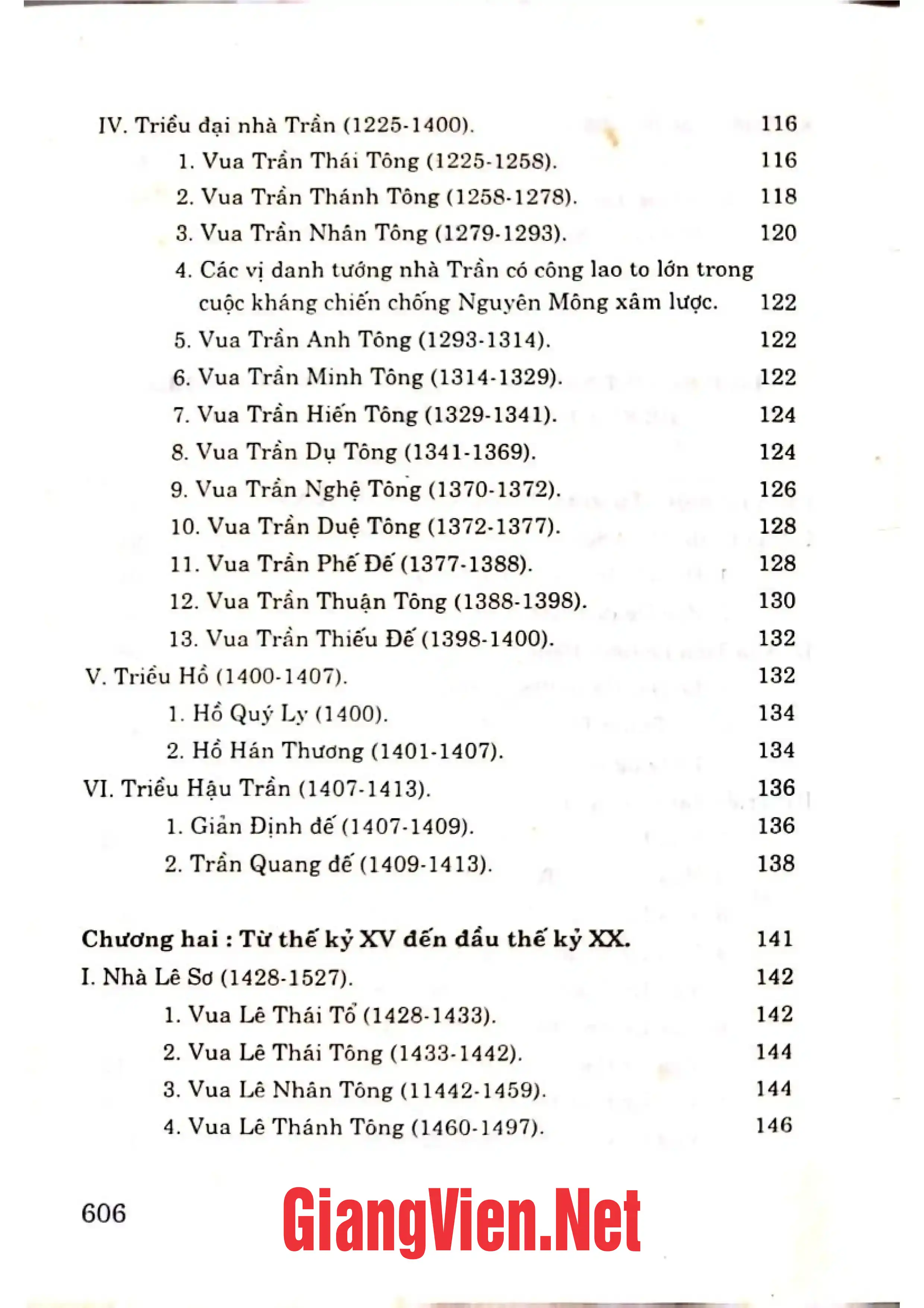Mục lục chi tiết trang 3 sách Lịch sử Việt Nam nhìn ra thế giới