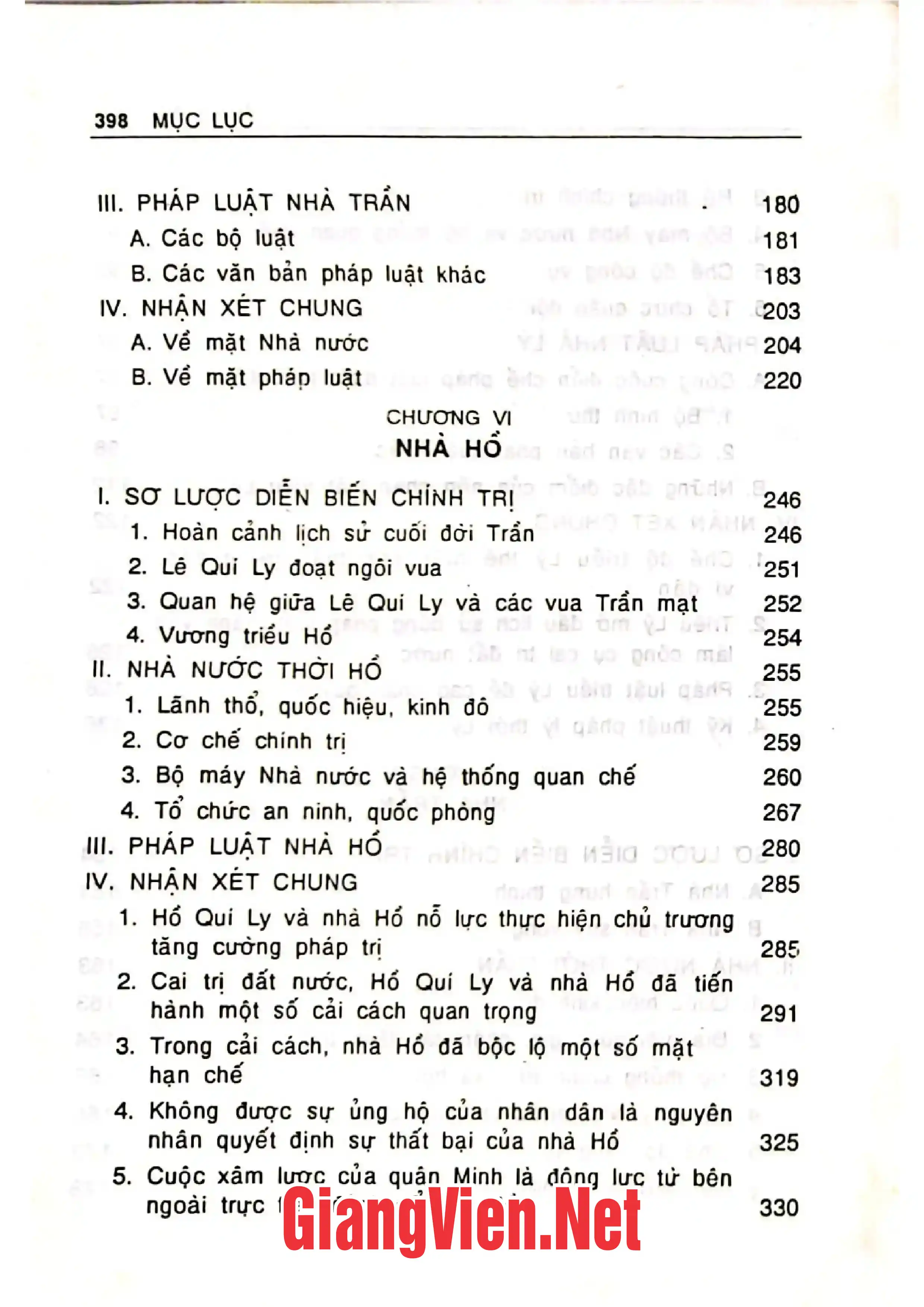 Mục lục chi tiết trang 3 sách Lịch sử các chế định chính trị và pháp quyền ở Việt Nam, tập I,Từ thời đại Hùng Vương đến nhà Hồ