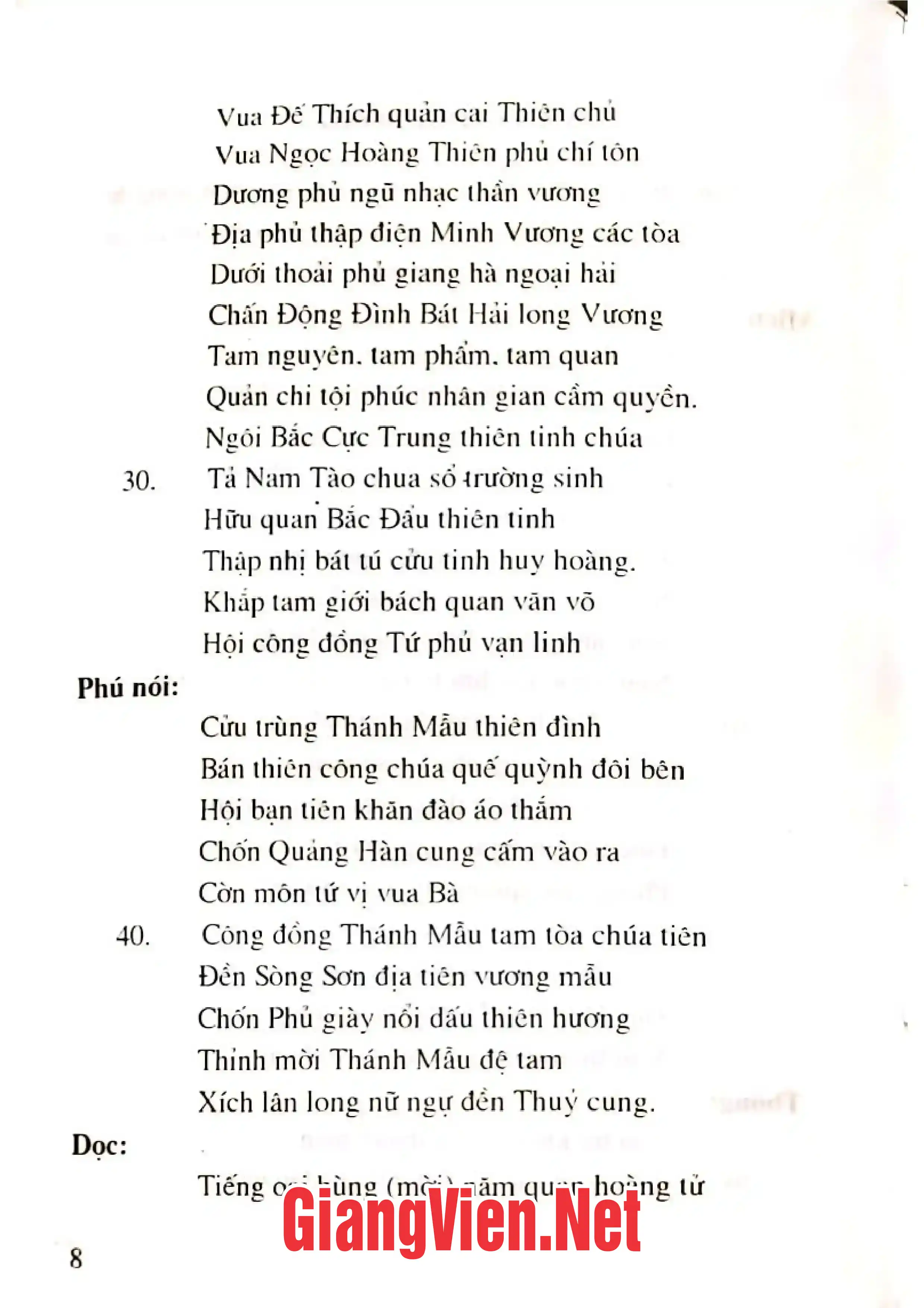 Mục lục chi tiết trang 2 sách Đạo Mẫu ở Việt Nam, tập II các văn bản