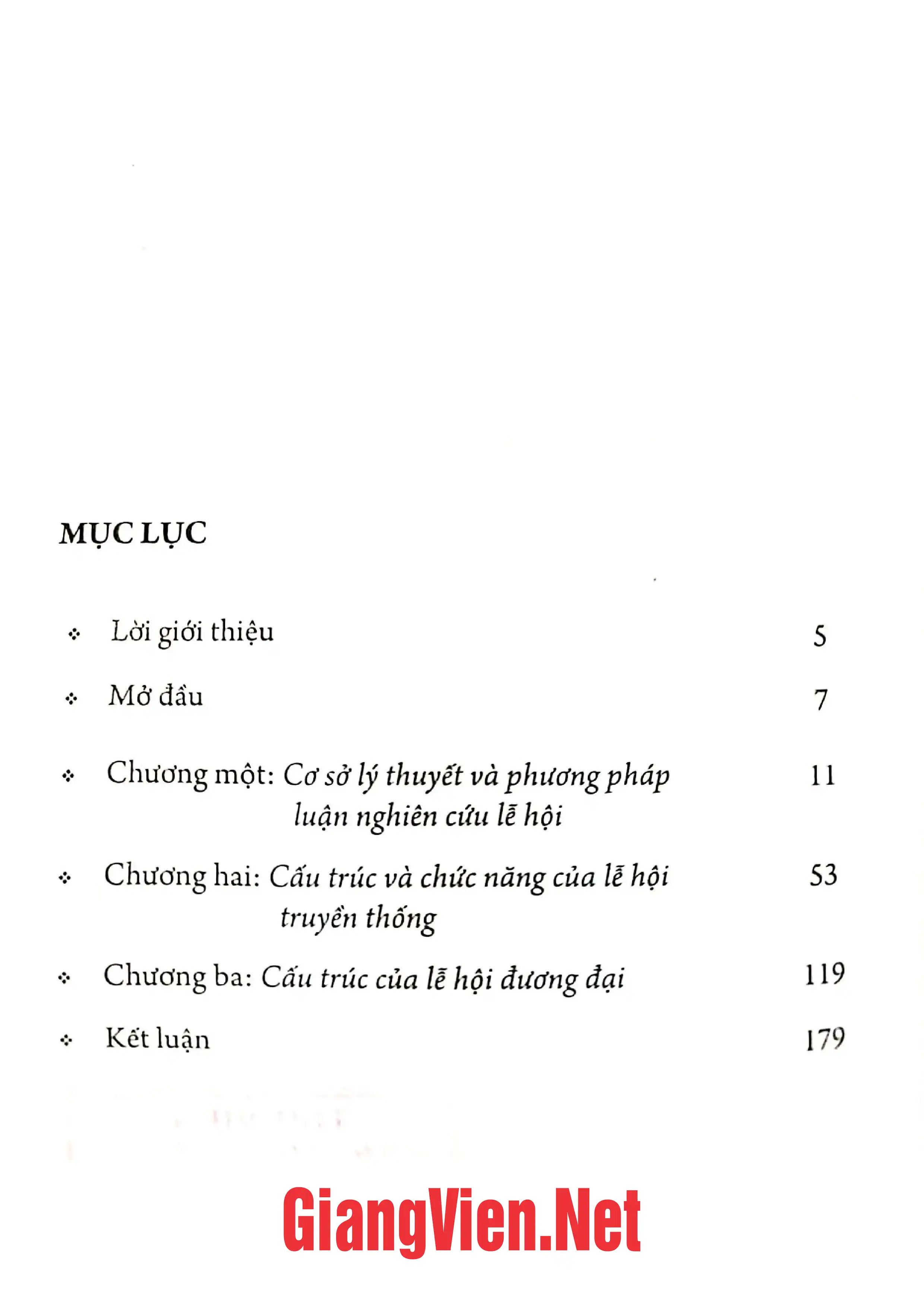 Trang bìa chính thức sách Cấu trúc lễ hội đương đại