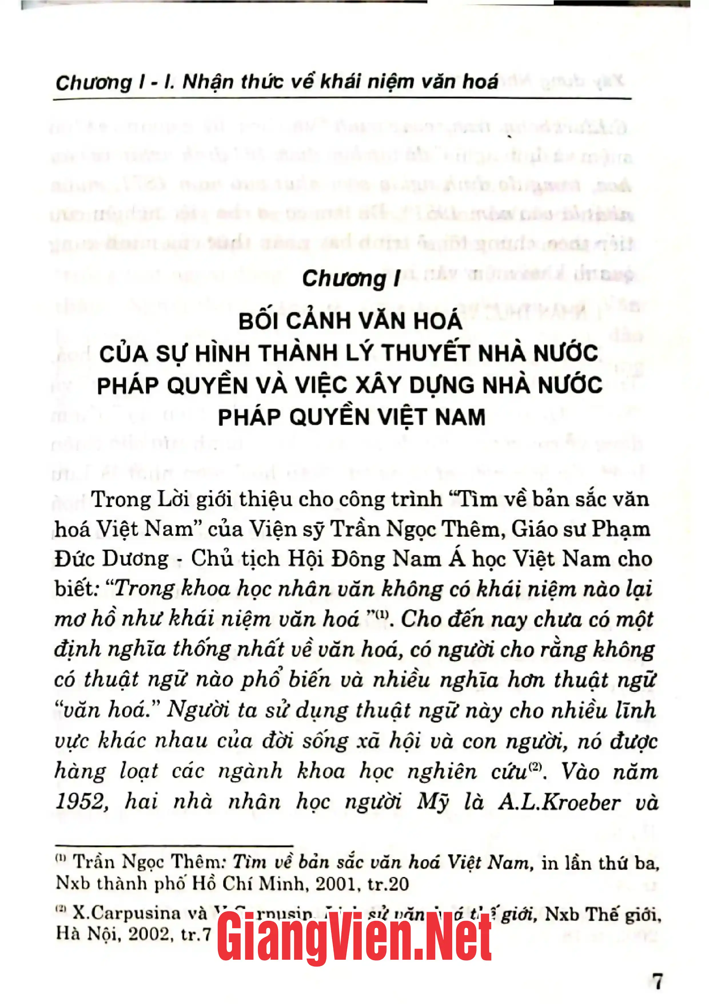 Nội dung mục lục và hình ảnh sách Xây dựng nhà nước pháp quyền trong bối cảnh văn hóa Việt Nam - Trang 6