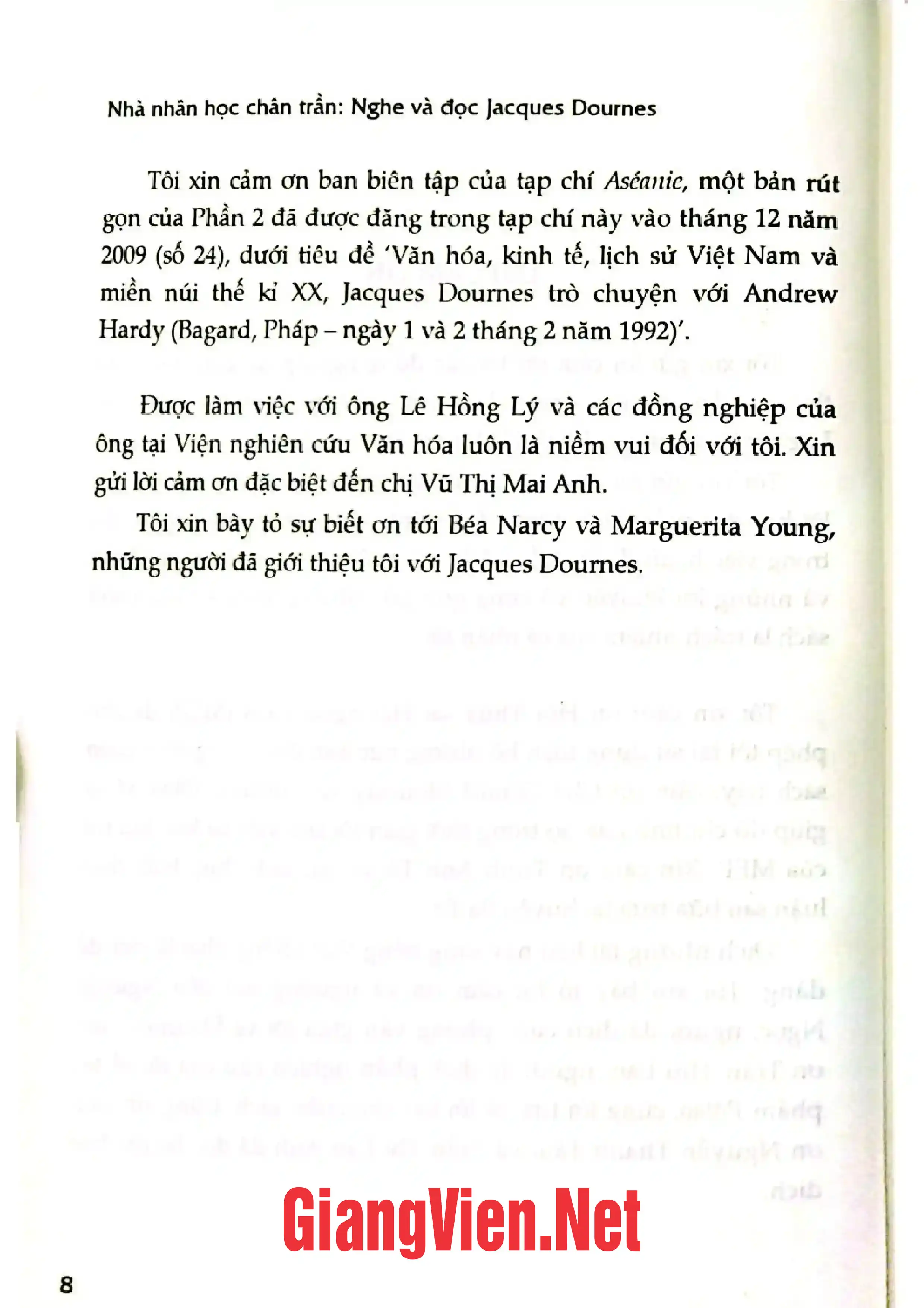 Ảnh minh họa nội dung cuốn sách: Nhà nhân học chân trần: Nghe và đọc Jacques Dournes