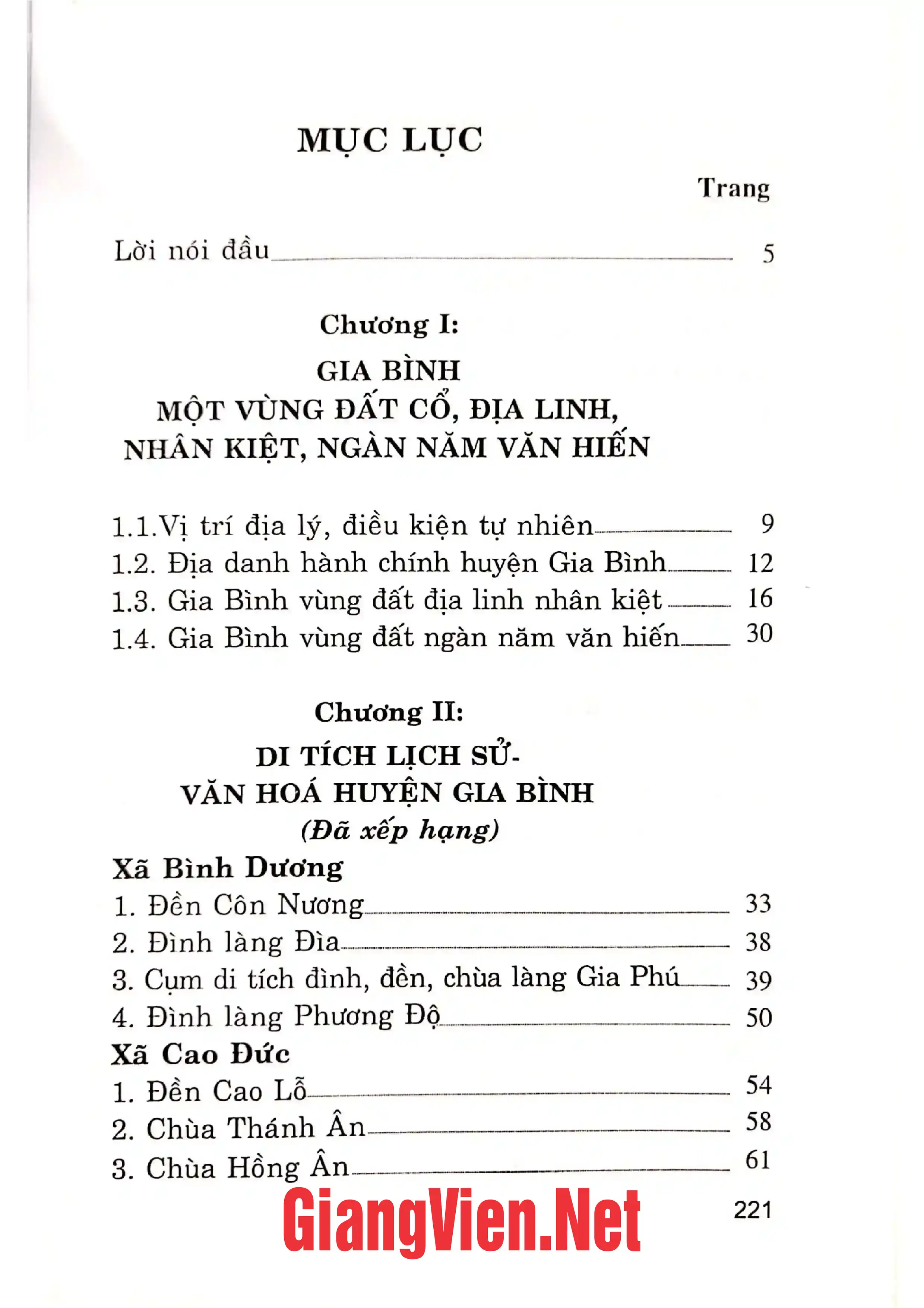 Trang bìa chính thức sách Di tích lịch sử- văn hóa huyện Gia Bình, tỉnh Bắc Ninh