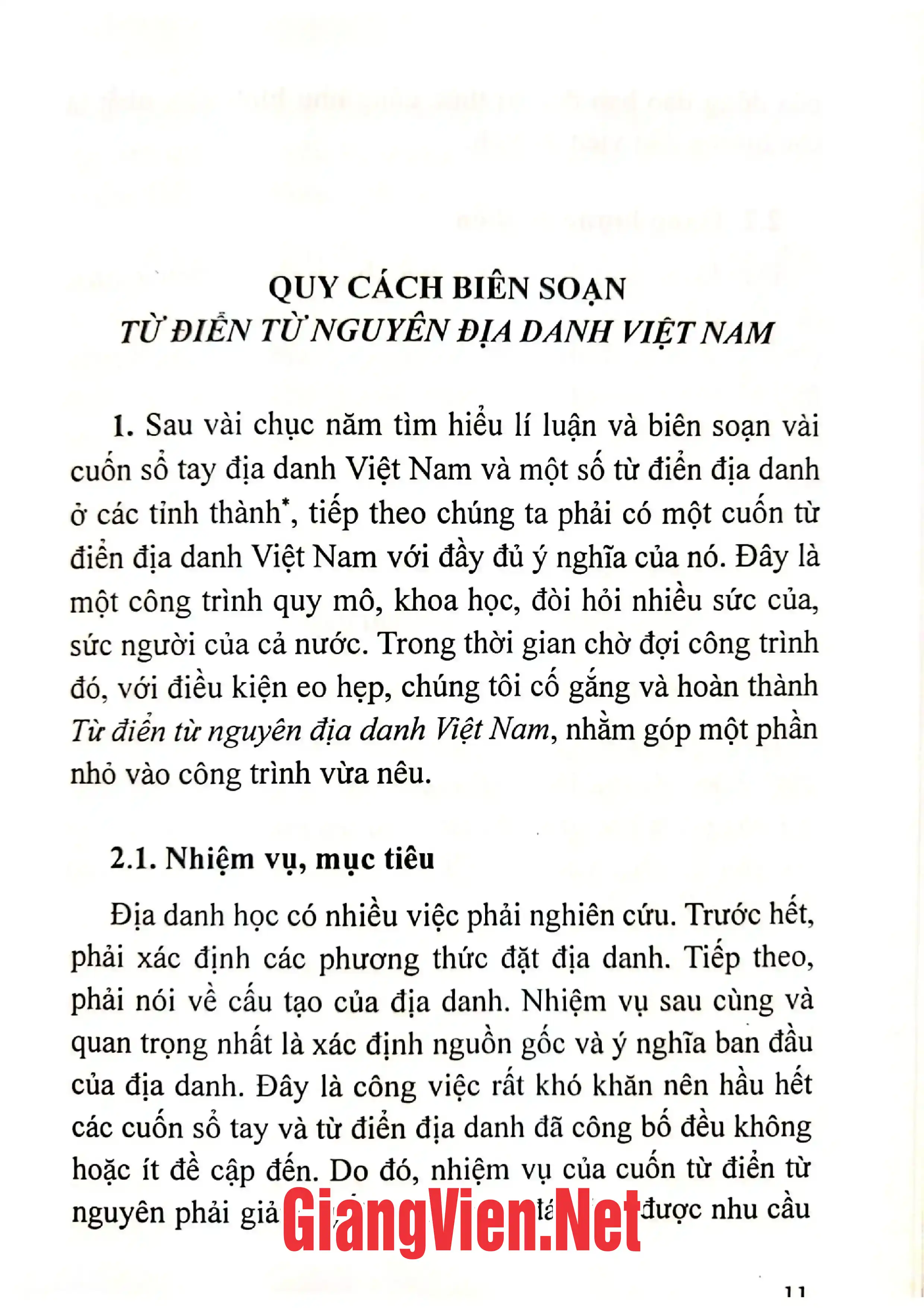Mục lục chi tiết trang 1 sách Từ điển từ nguyên địa danh Việt Nam Quyển 1