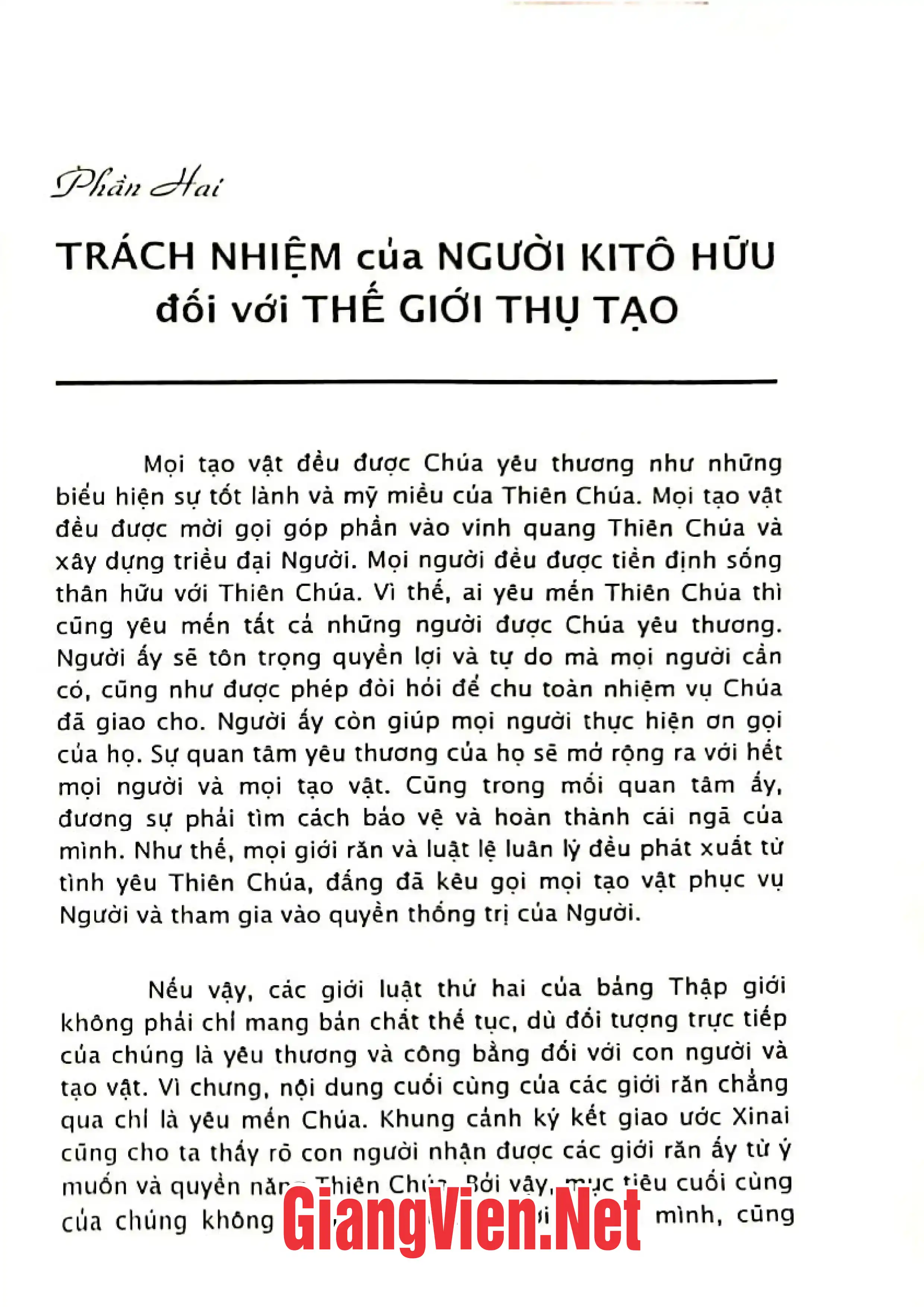 Nội dung mục lục và hình ảnh sách Thần học luân lý chuyên biệt, Tập II - Trang 6