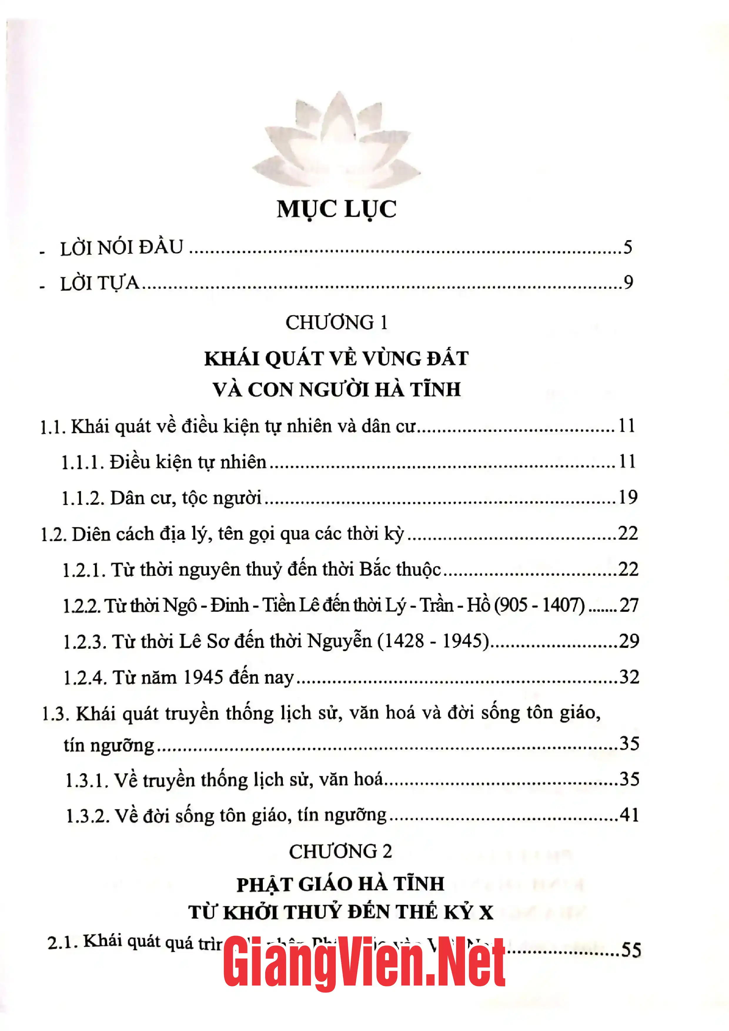 Ảnh minh họa nội dung cuốn sách: Lược sử Phật giáo Hà Tĩnh