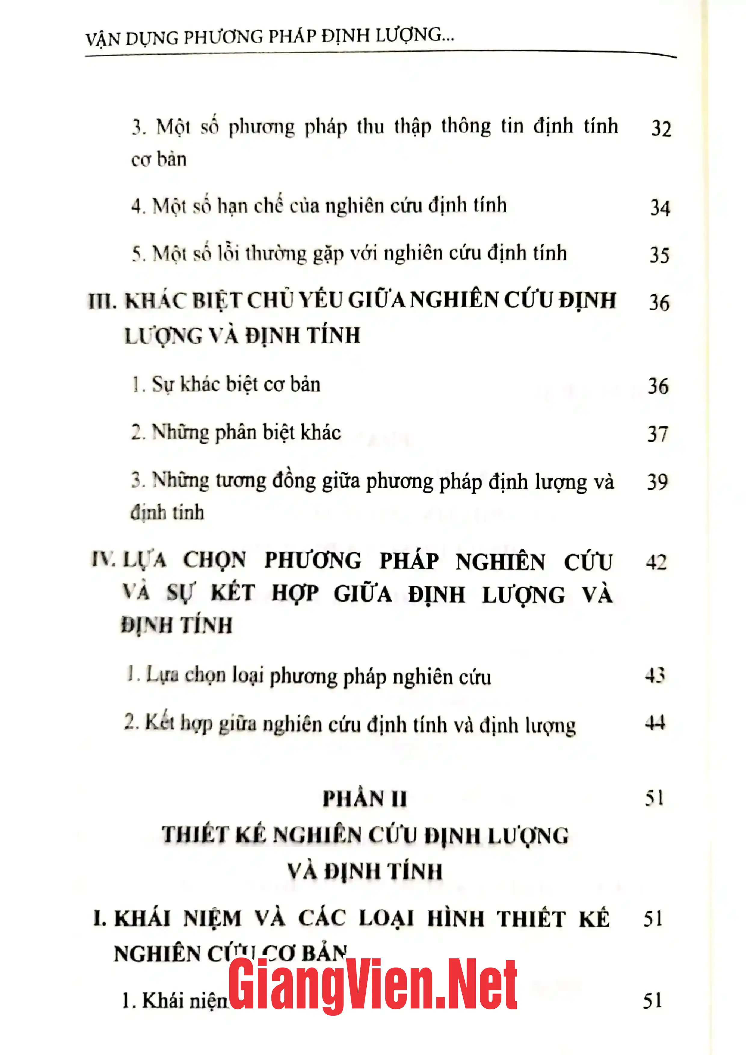 Ảnh minh họa nội dung cuốn sách: Vận dụng phương pháp định lượng và định tính trong nghiên cứu: từ hình thành ý tưởng đến phát hiện khoa học