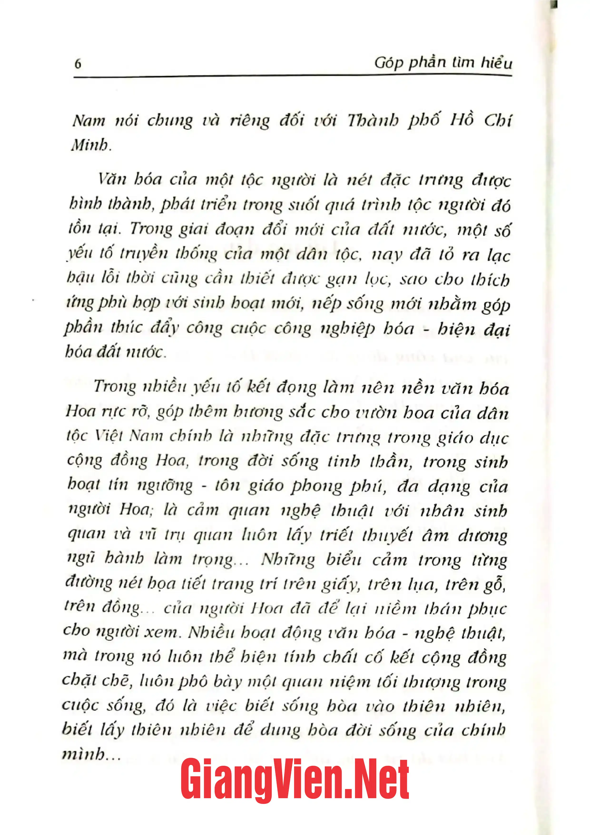 Mục lục chi tiết trang 2 sách Văn hóa người Hoa ở thành phố Hồ Chí Minh