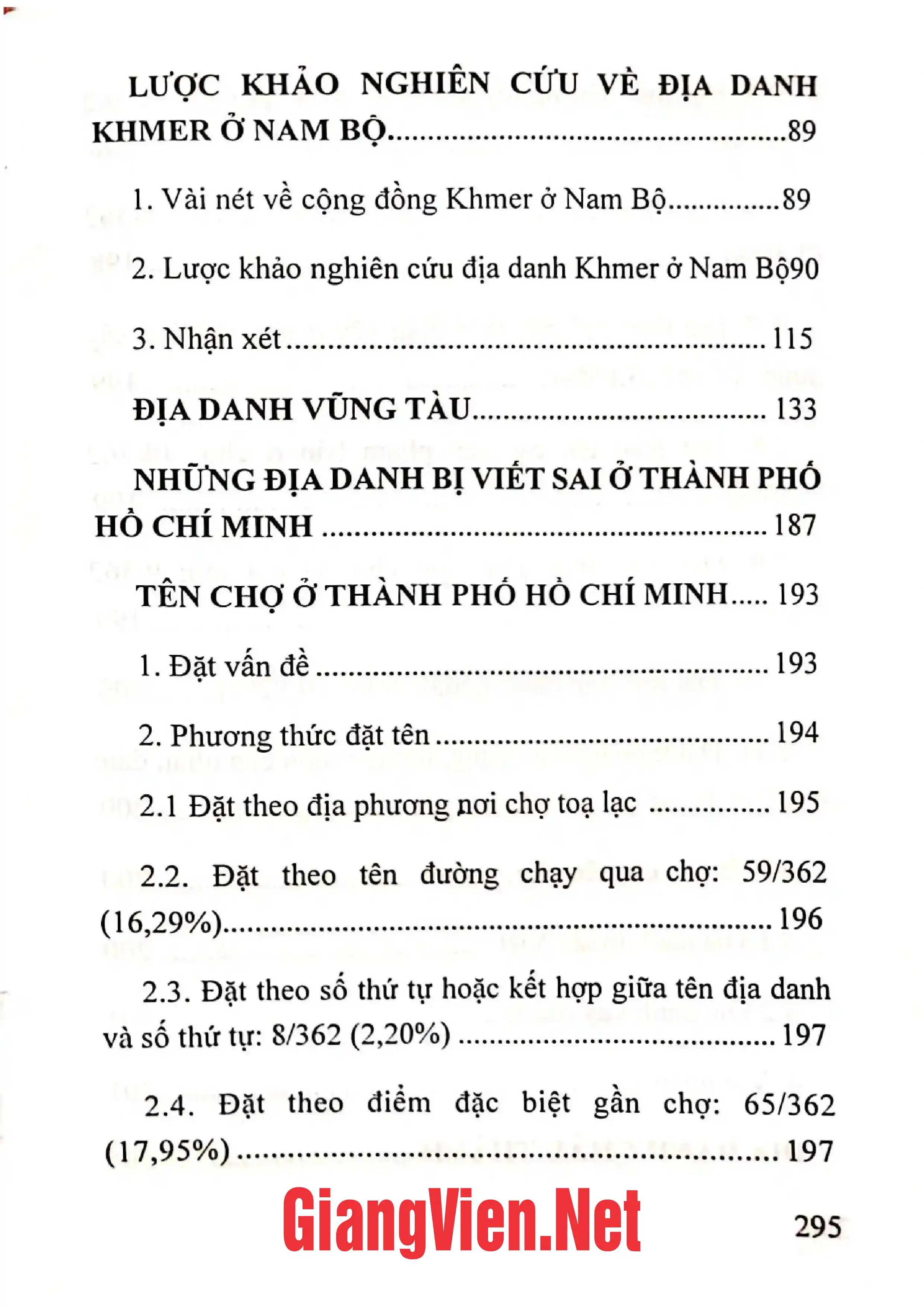 Mục lục chi tiết trang 2 sách Những trầm tích trong văn hóa Qua nghiên cứu địa danh