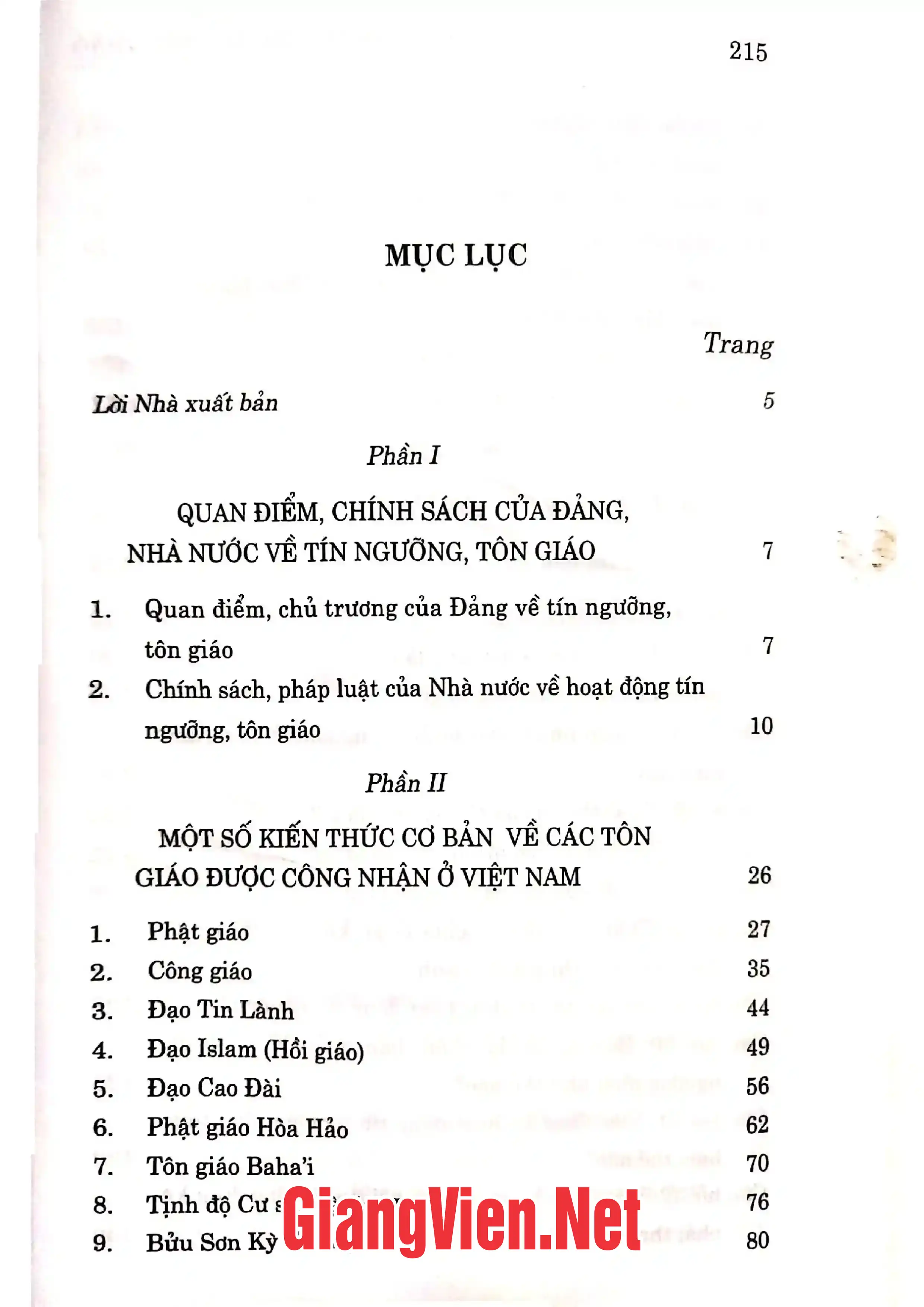 Trang bìa chính thức sách Cẩm nang về tín ngưỡng, tôn giáo