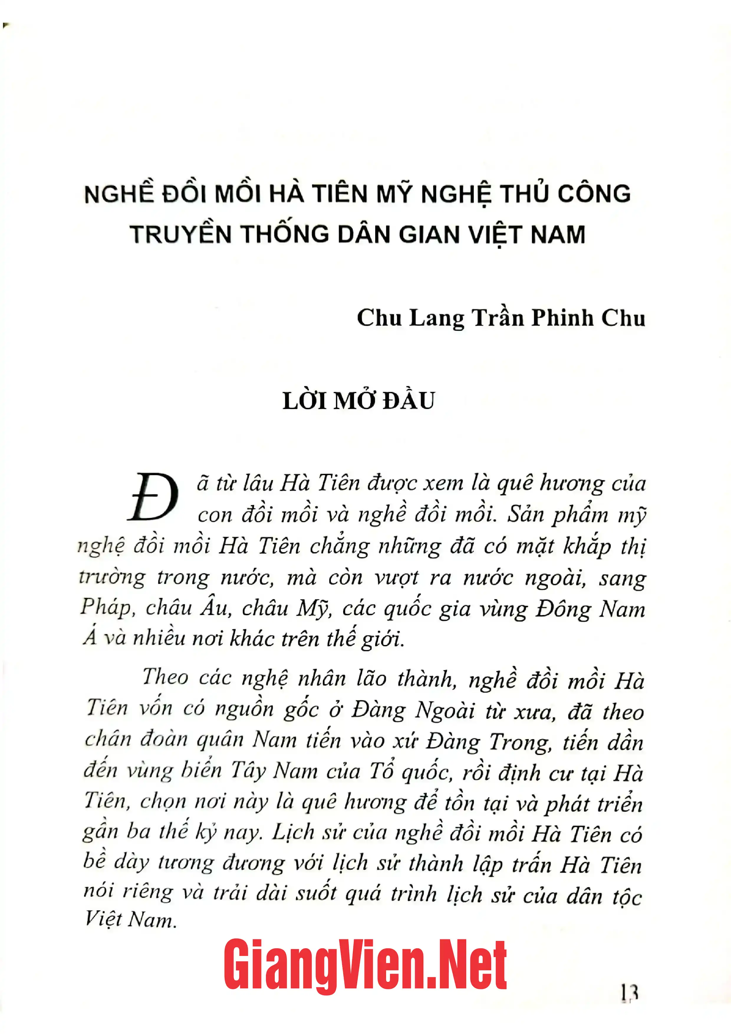 Mục lục chi tiết trang 1 sách Nghề và làng nghề truyền thống Việt Nam Quyển 2: Nghề chế tác đá, nghề sơn và một số nghề khác